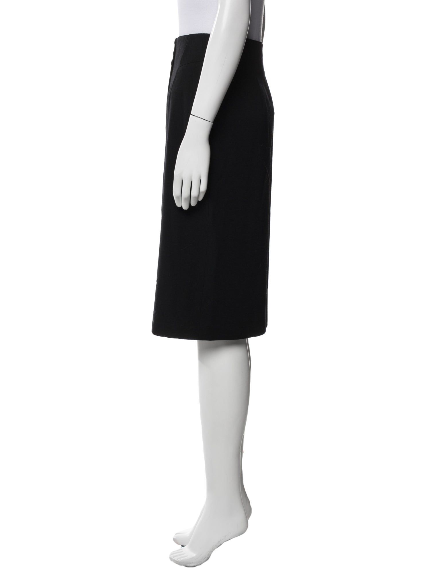 Karl Lagerfeld Wool Knee-Length Skirt