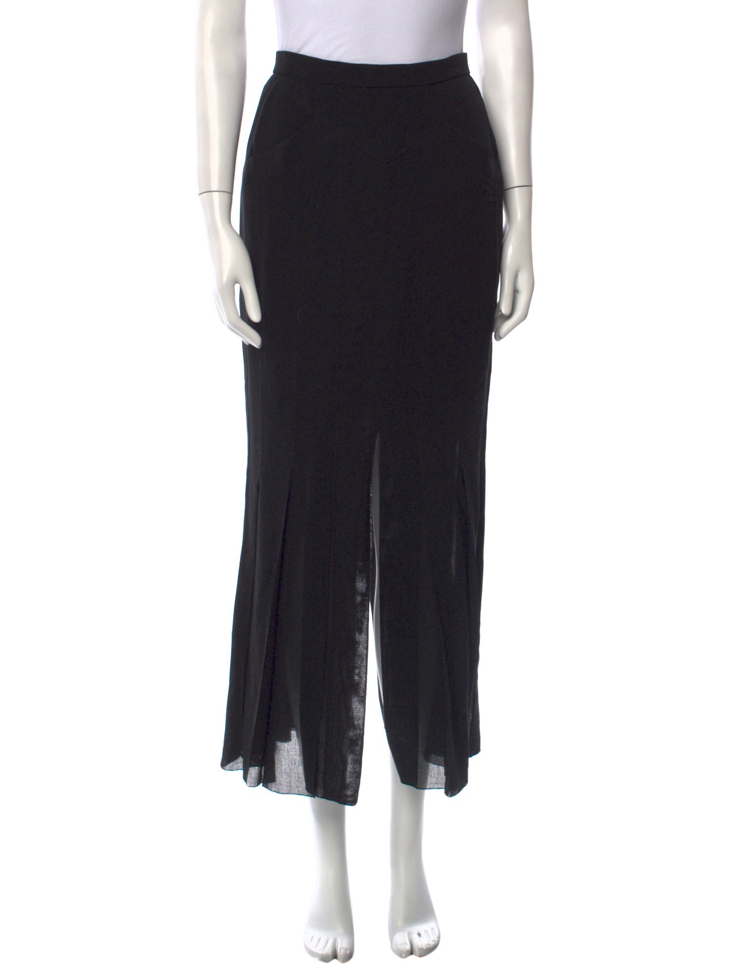 Karl Lagerfeld Wool Midi Length Skirt
