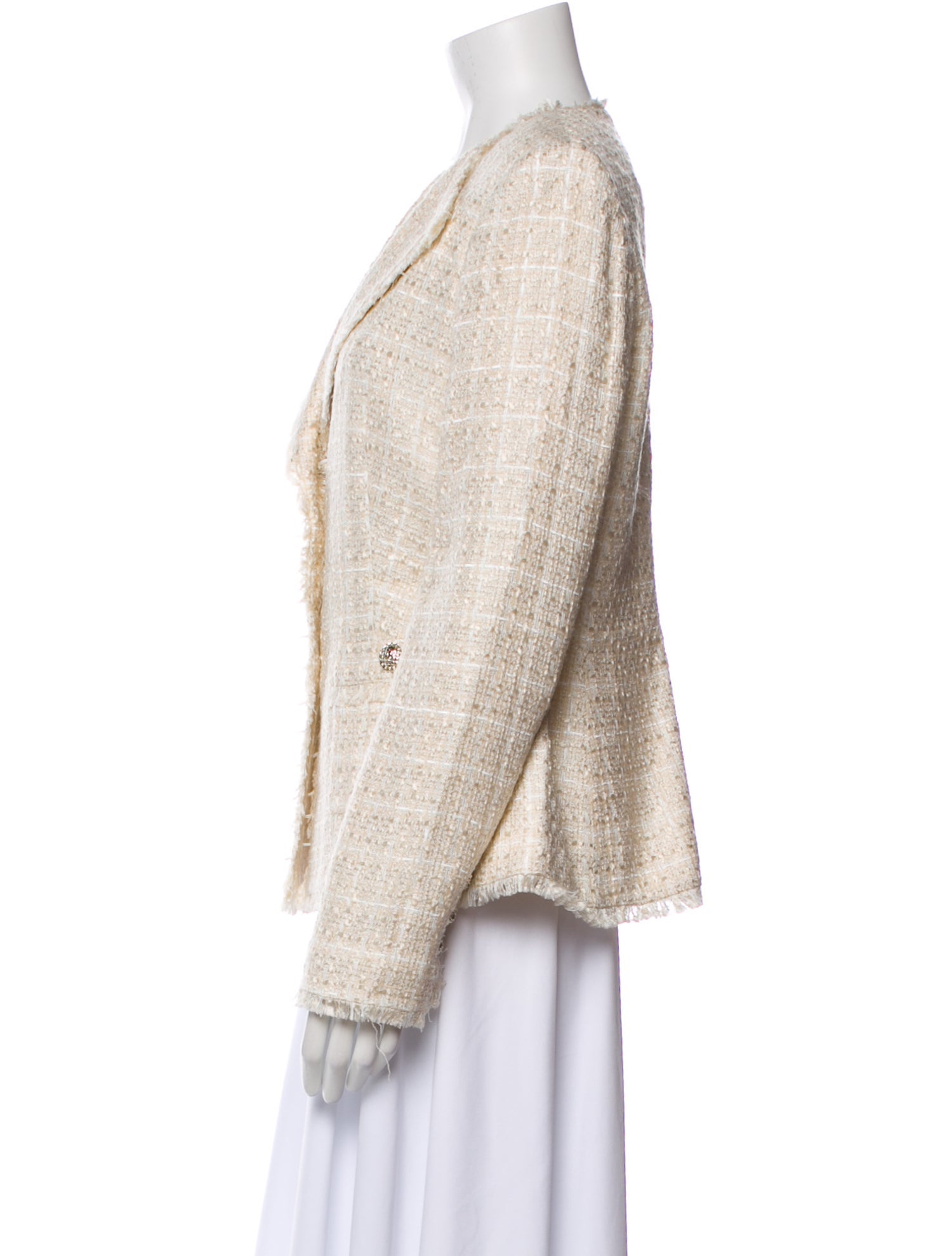 Karl Lagerfeld Tweed Pattern Blazer