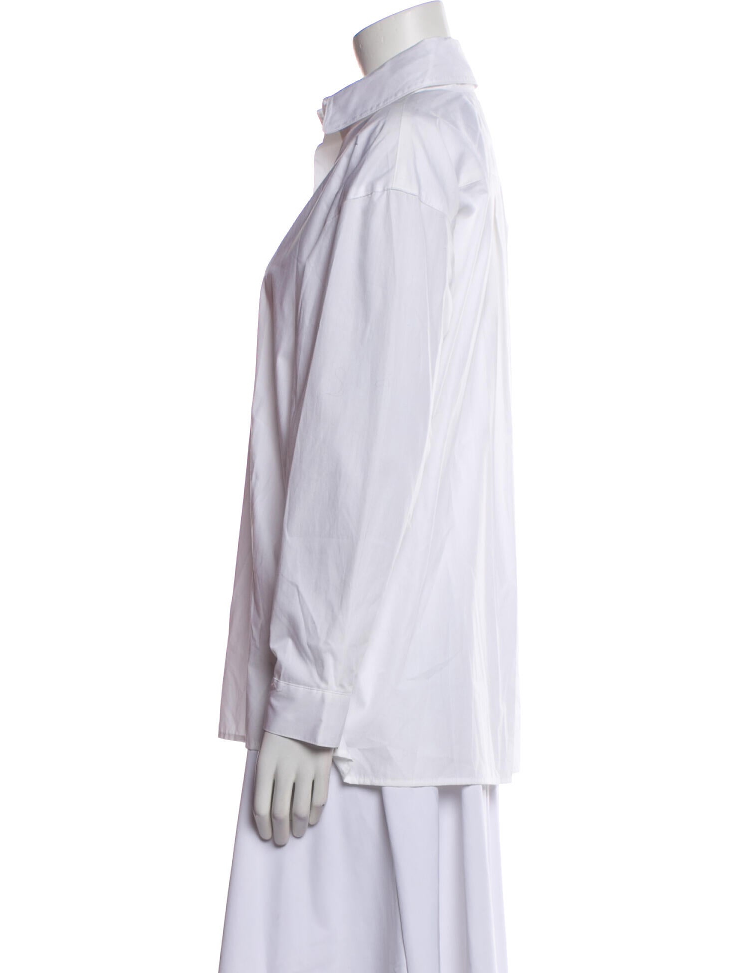 Karl Lagerfeld Long Sleeve Button-Up Top
