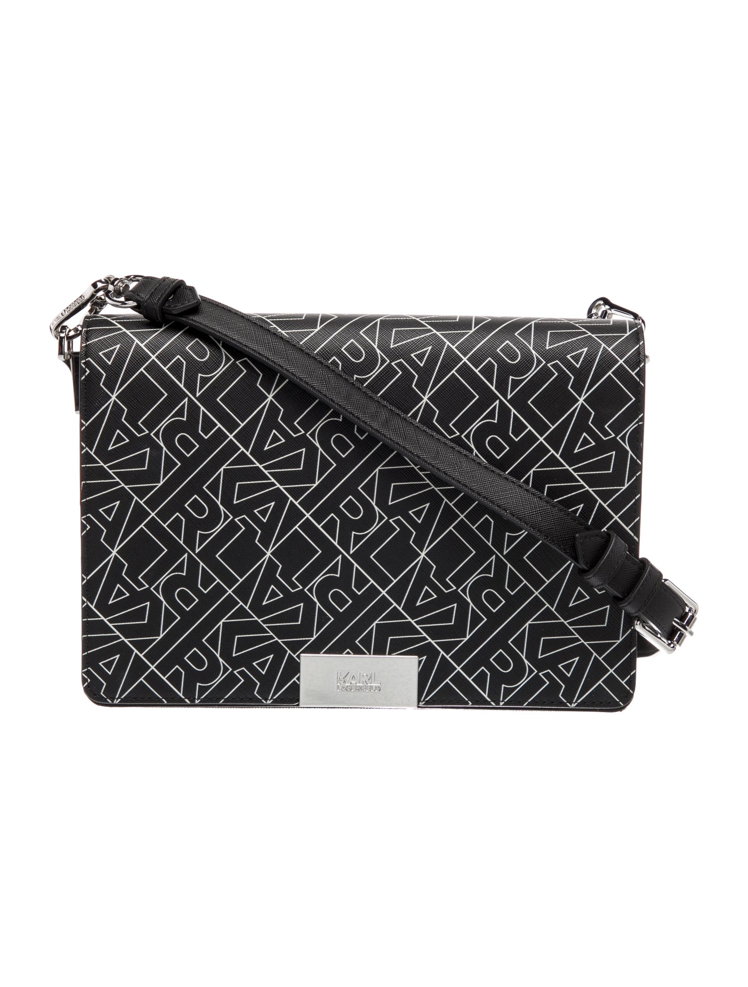 Karl Lagerfeld Leather Messenger Bag