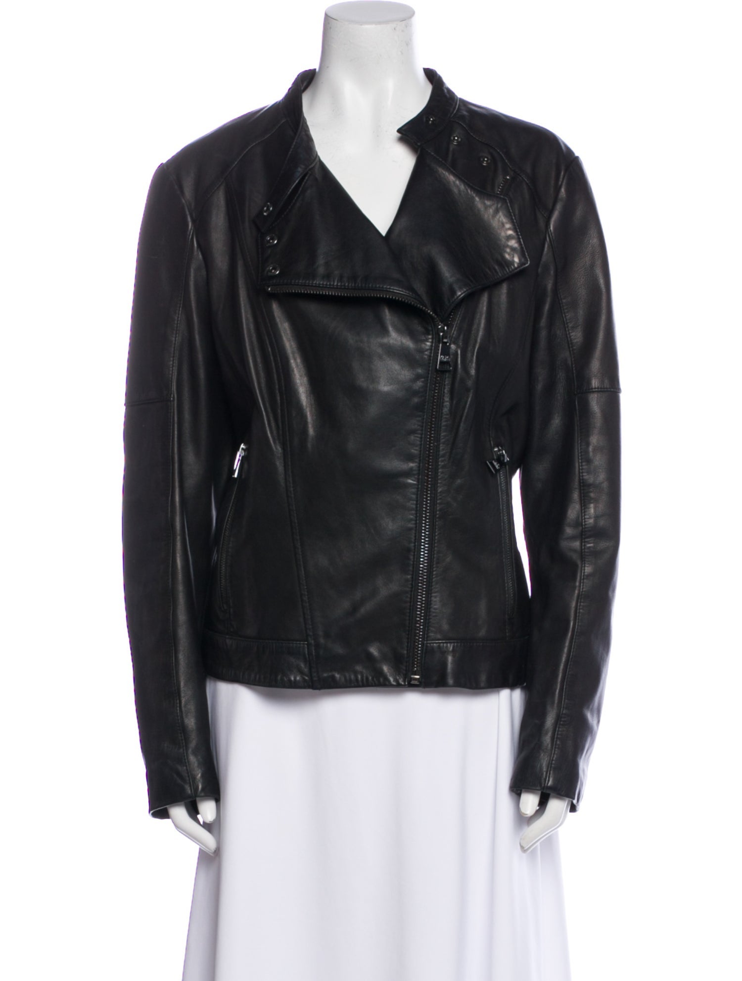 Karl Lagerfeld Leather Biker Jacket