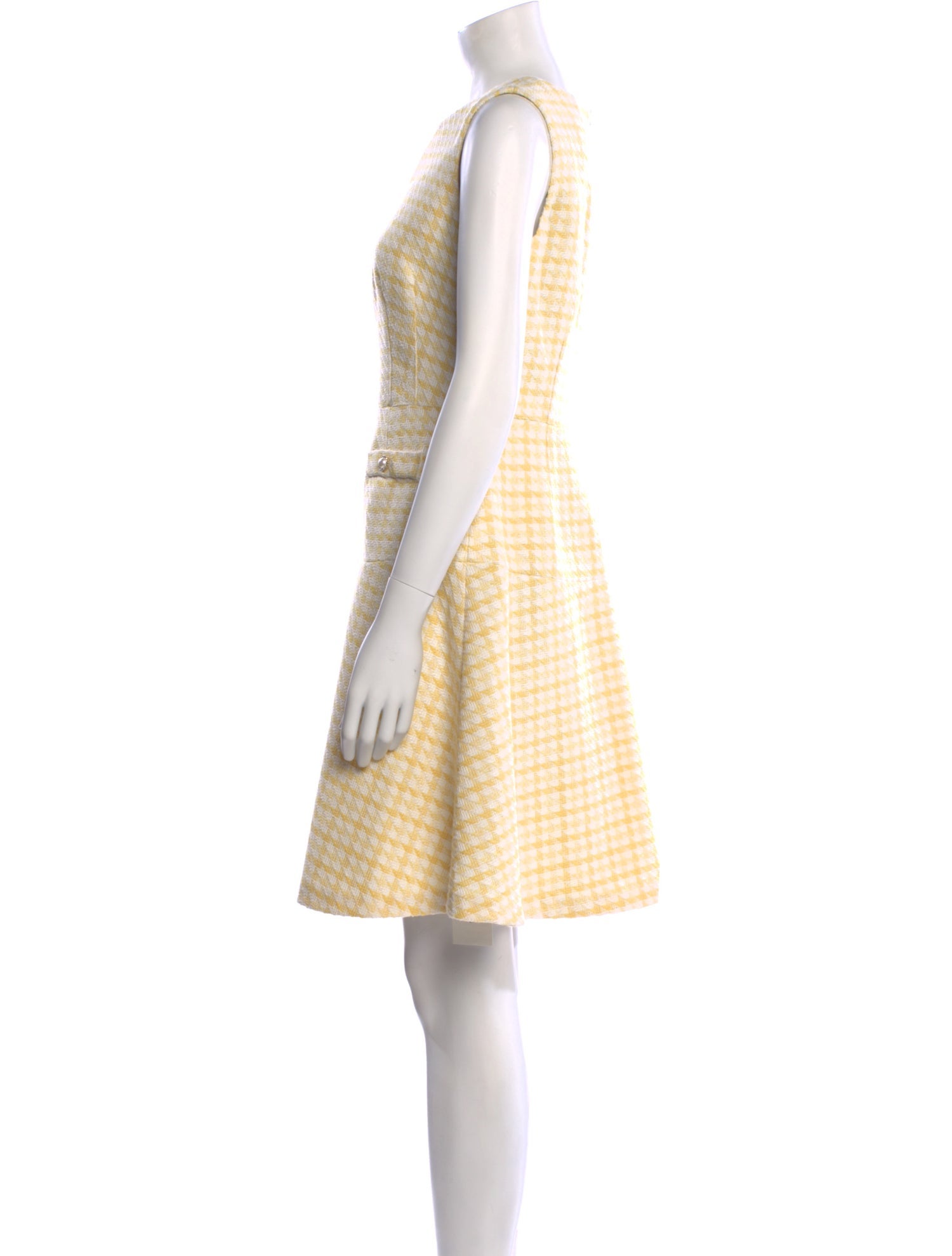 Karl Lagerfeld Houndstooth Print Mini Dress