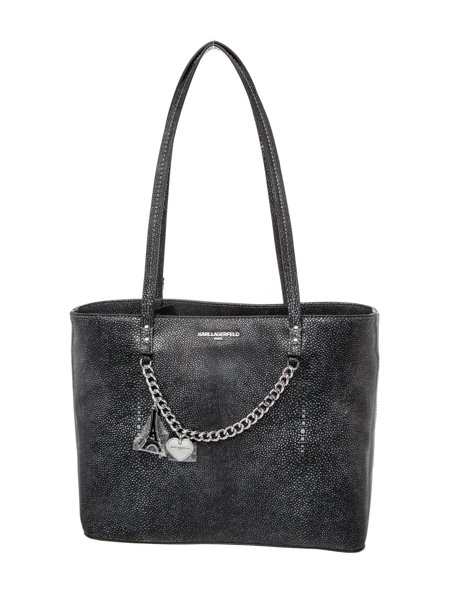 Karl Lagerfeld Leather Top Handle Bag