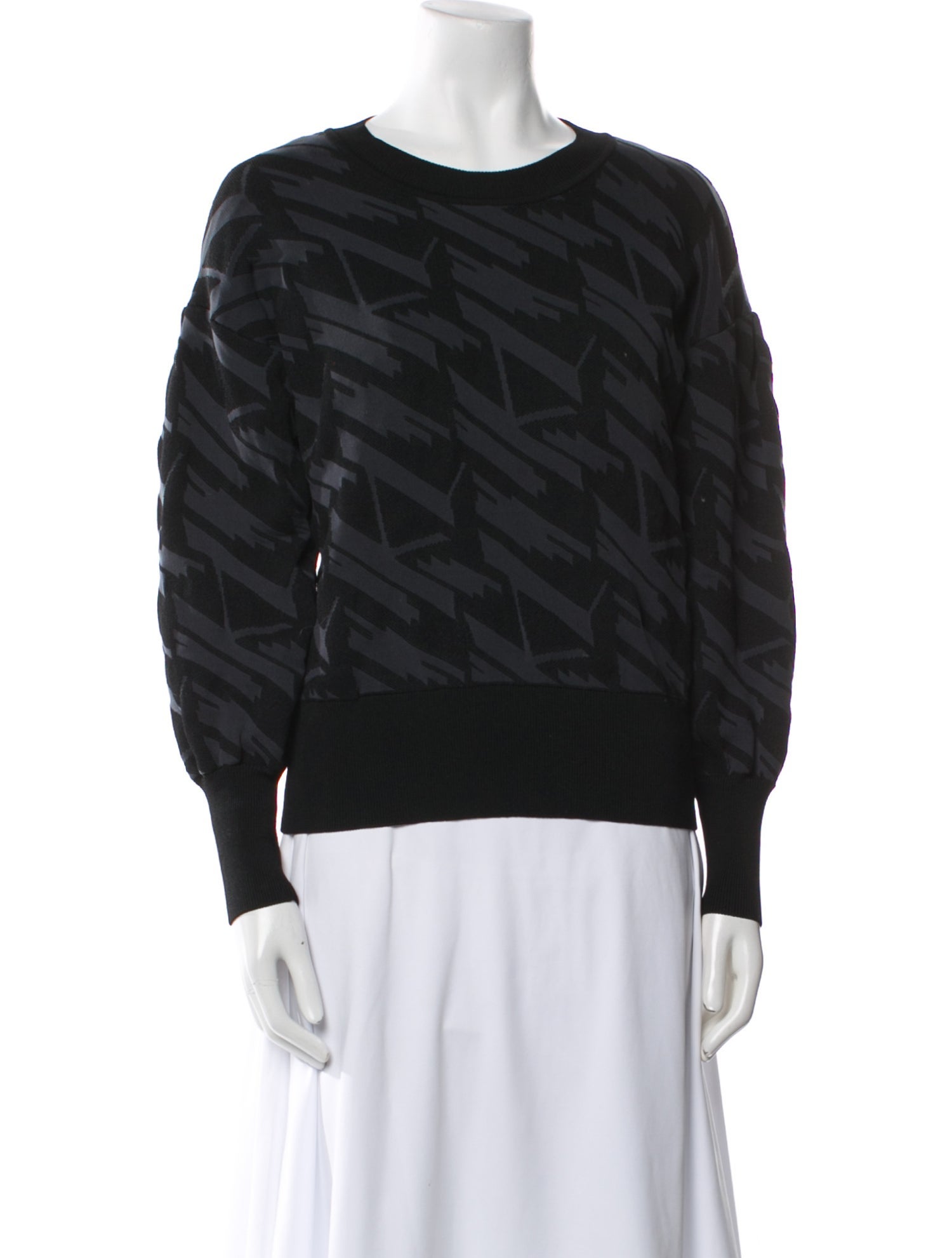 Karl Lagerfeld Scoop Neck Long Sleeve Sweatshirt