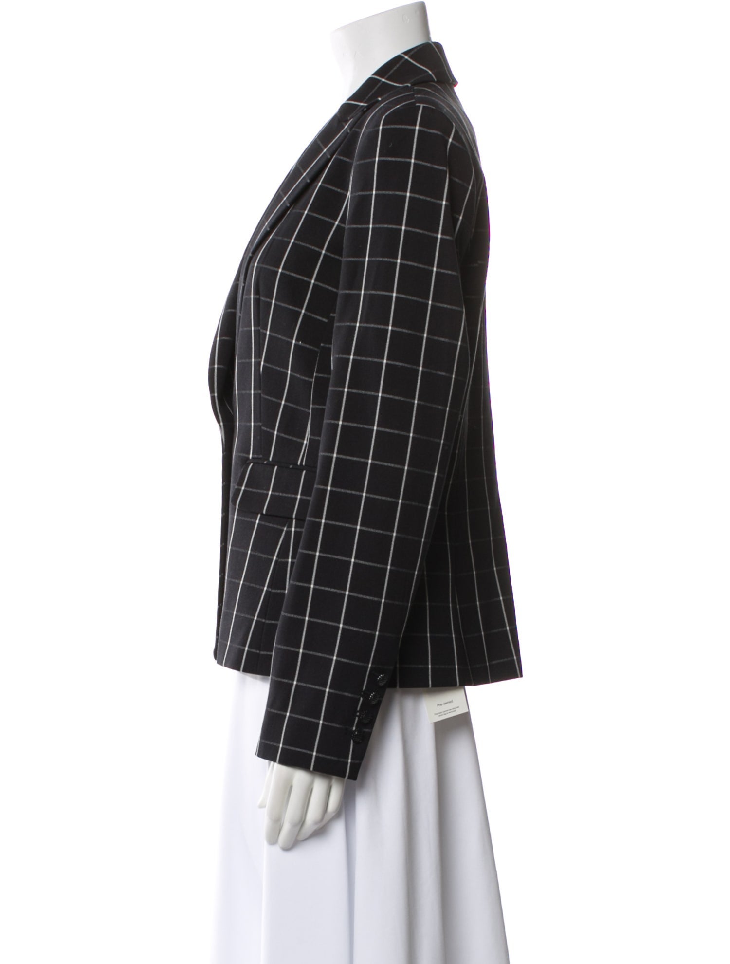 Karl Lagerfeld Plaid Print Blazer