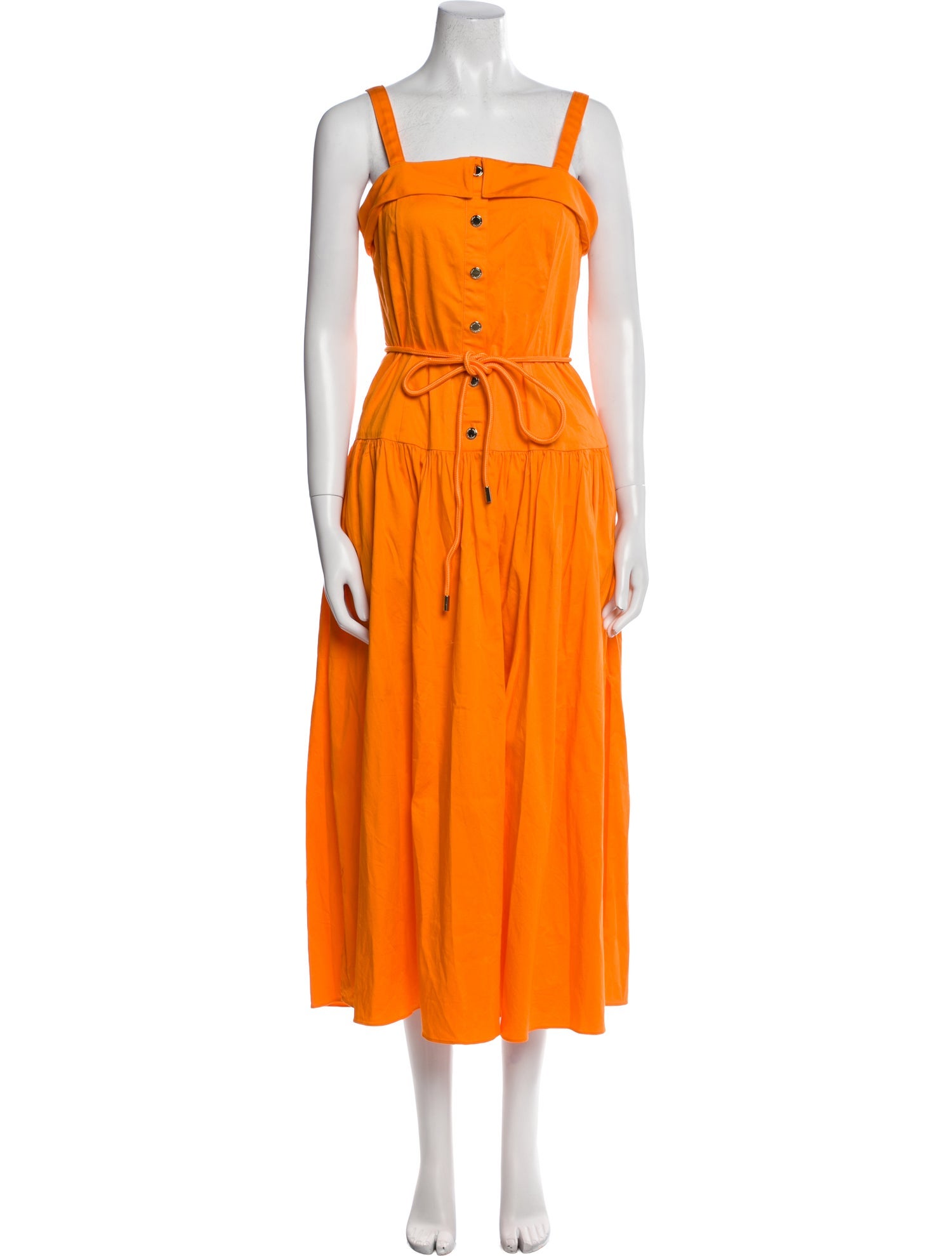 Karl Lagerfeld Square Neckline Midi Length Dress