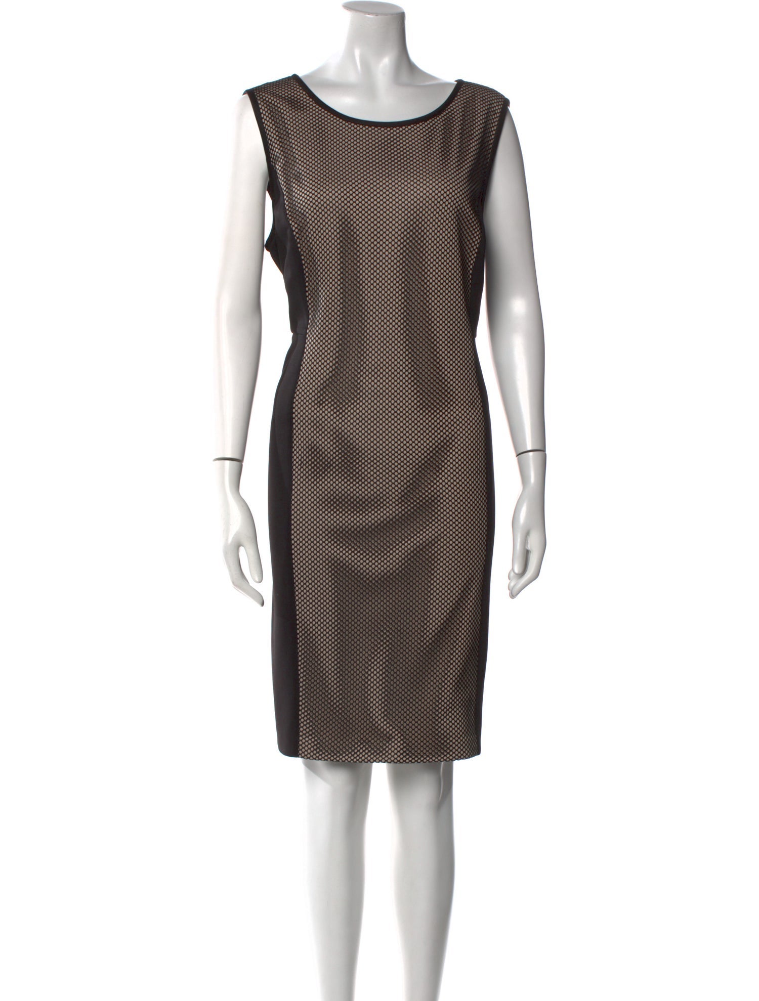 Karl Lagerfeld Bateau Neckline Knee-Length Dress