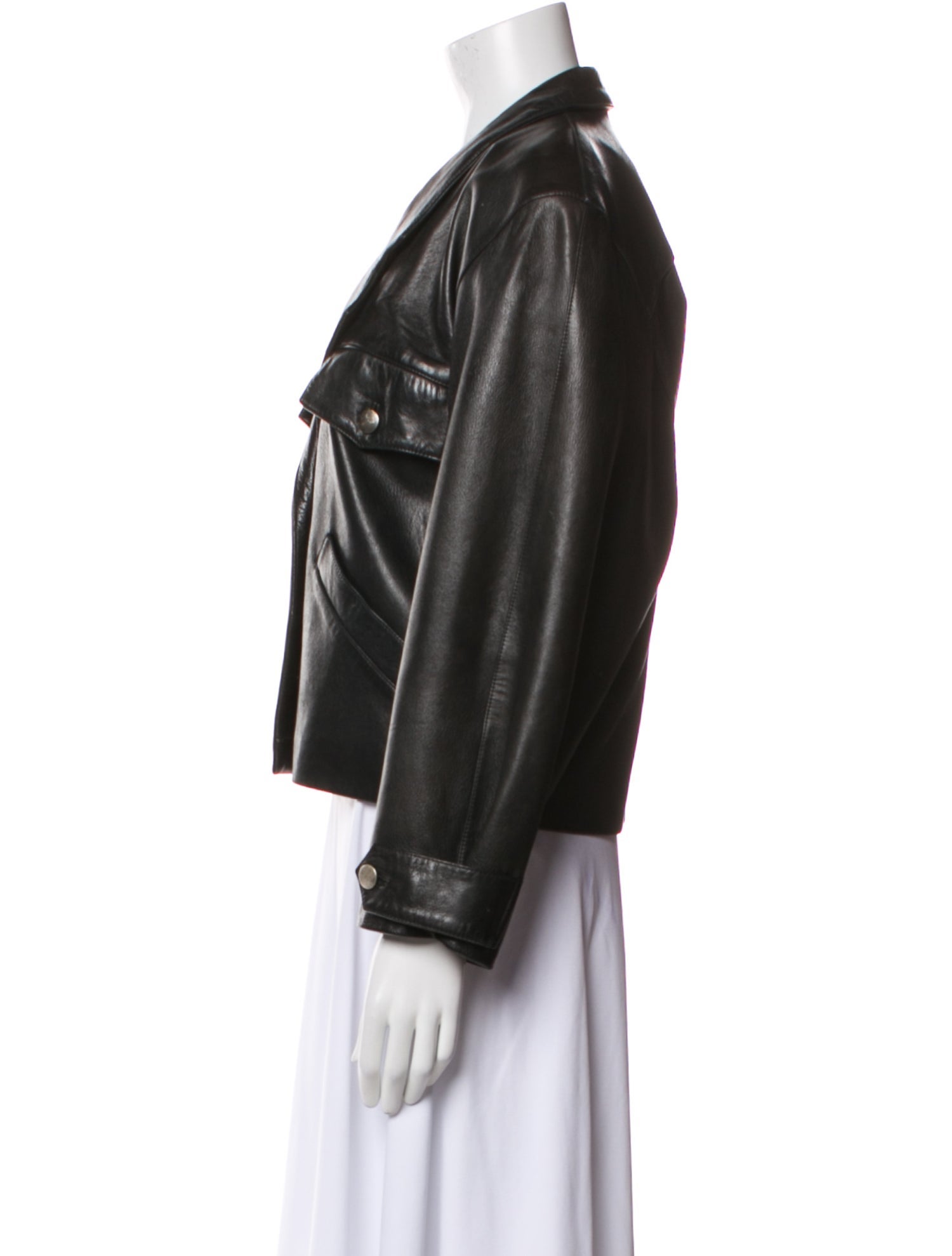 Karl Lagerfeld Leather Biker Jacket