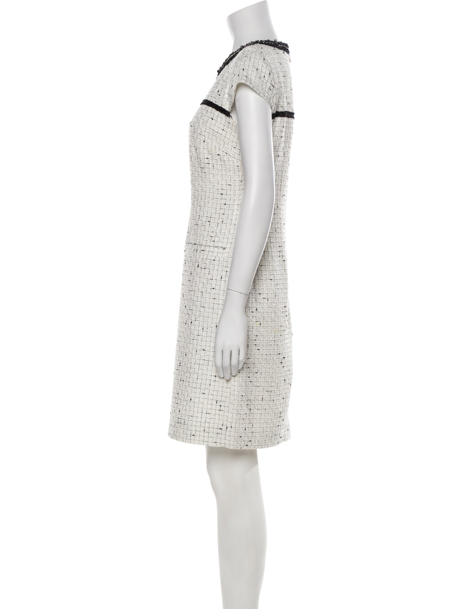 Karl Lagerfeld Tweed Pattern Knee-Length Dress