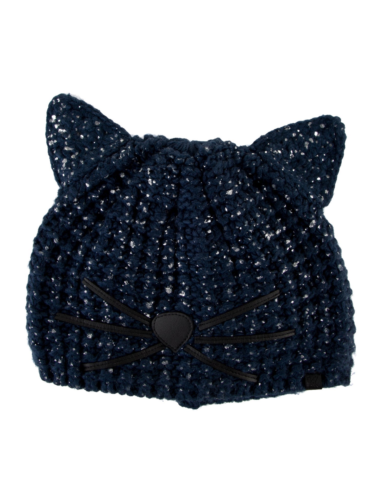 Karl Lagerfeld Acrylic Knitted Cat Hat