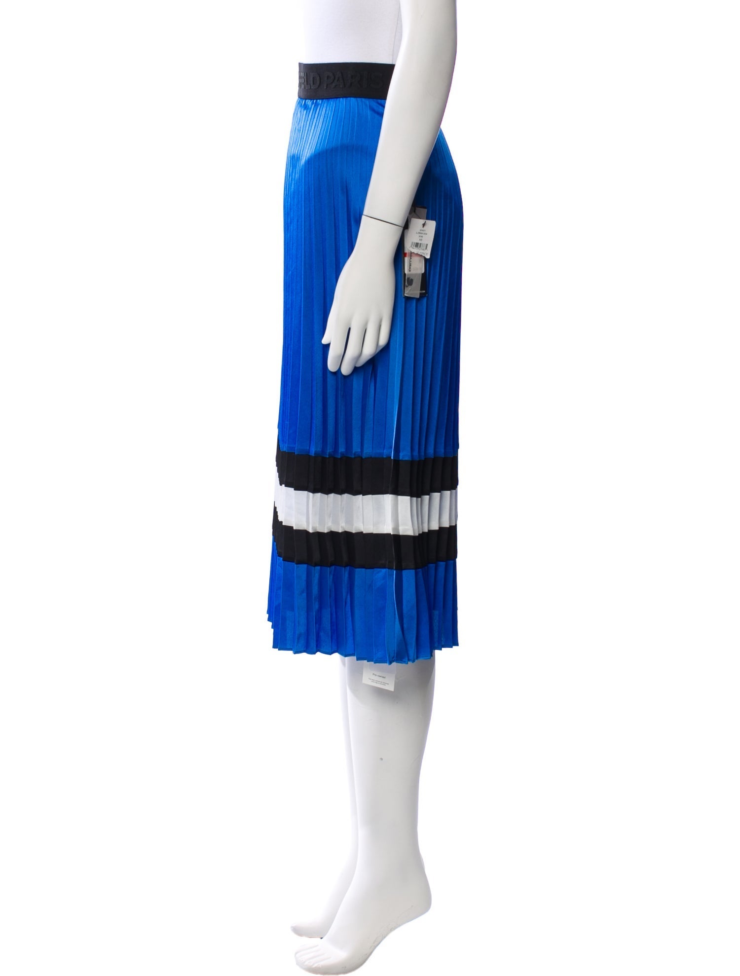 Karl Lagerfeld Striped Knee-Length Skirt
