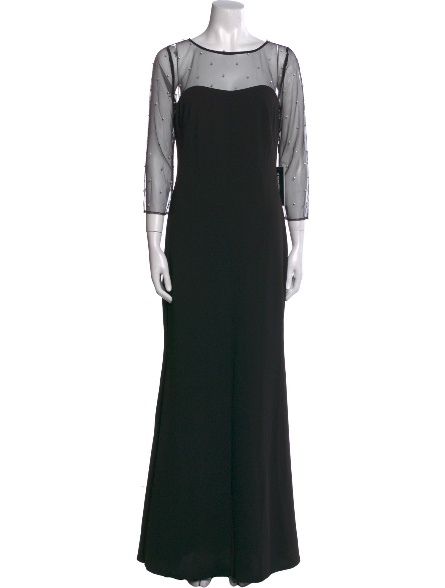 Karl Lagerfeld Bateau Neckline Long Dress