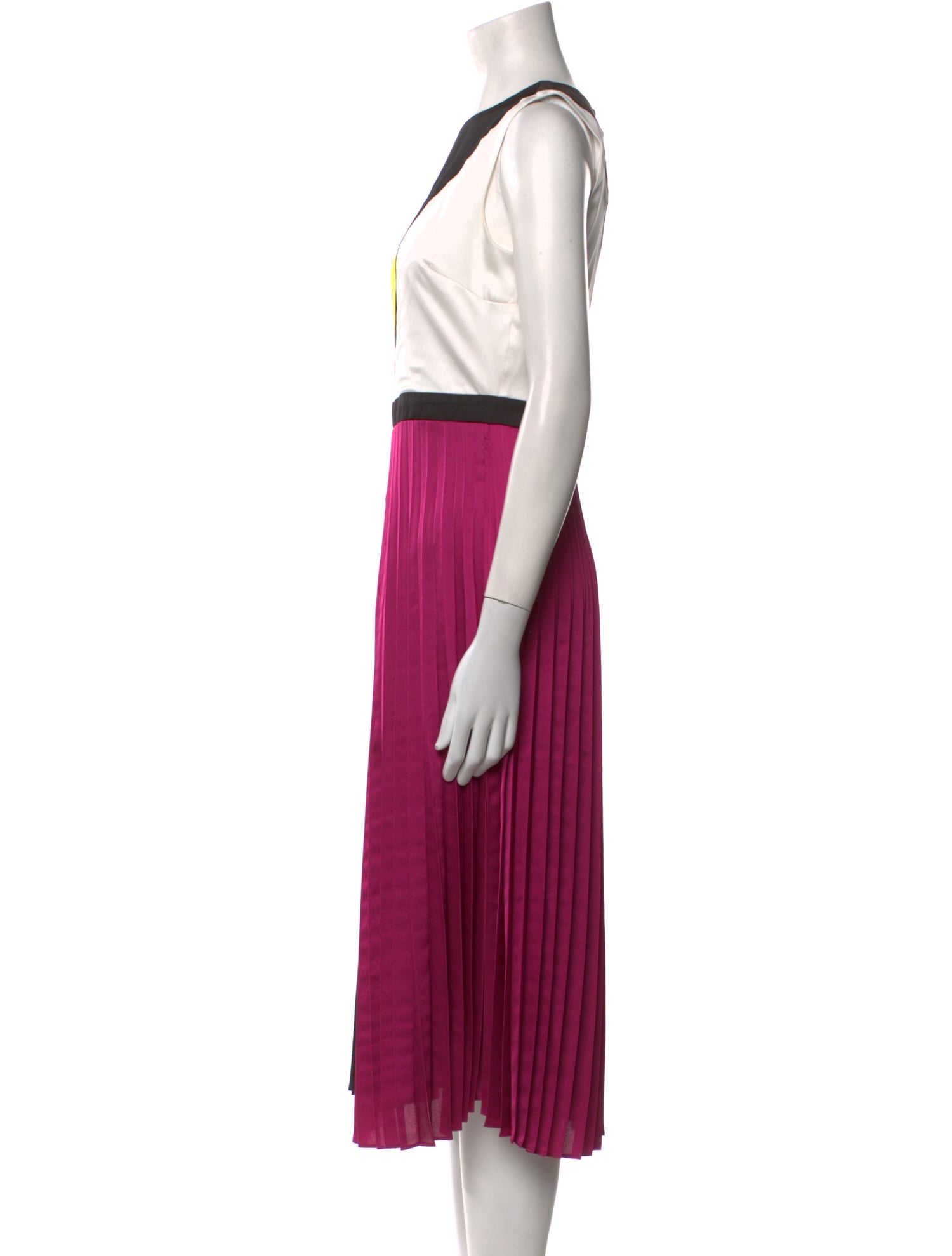 Karl Lagerfeld Colorblock Pattern Long Dress