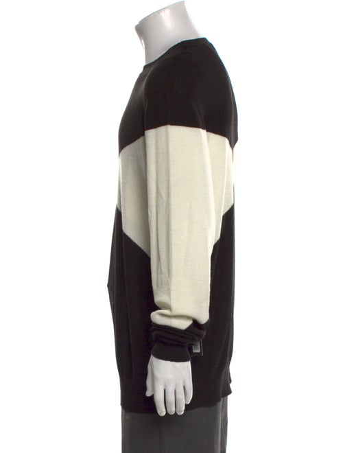 Karl Lagerfeld Colorblock Pattern Crew Neck Pullover