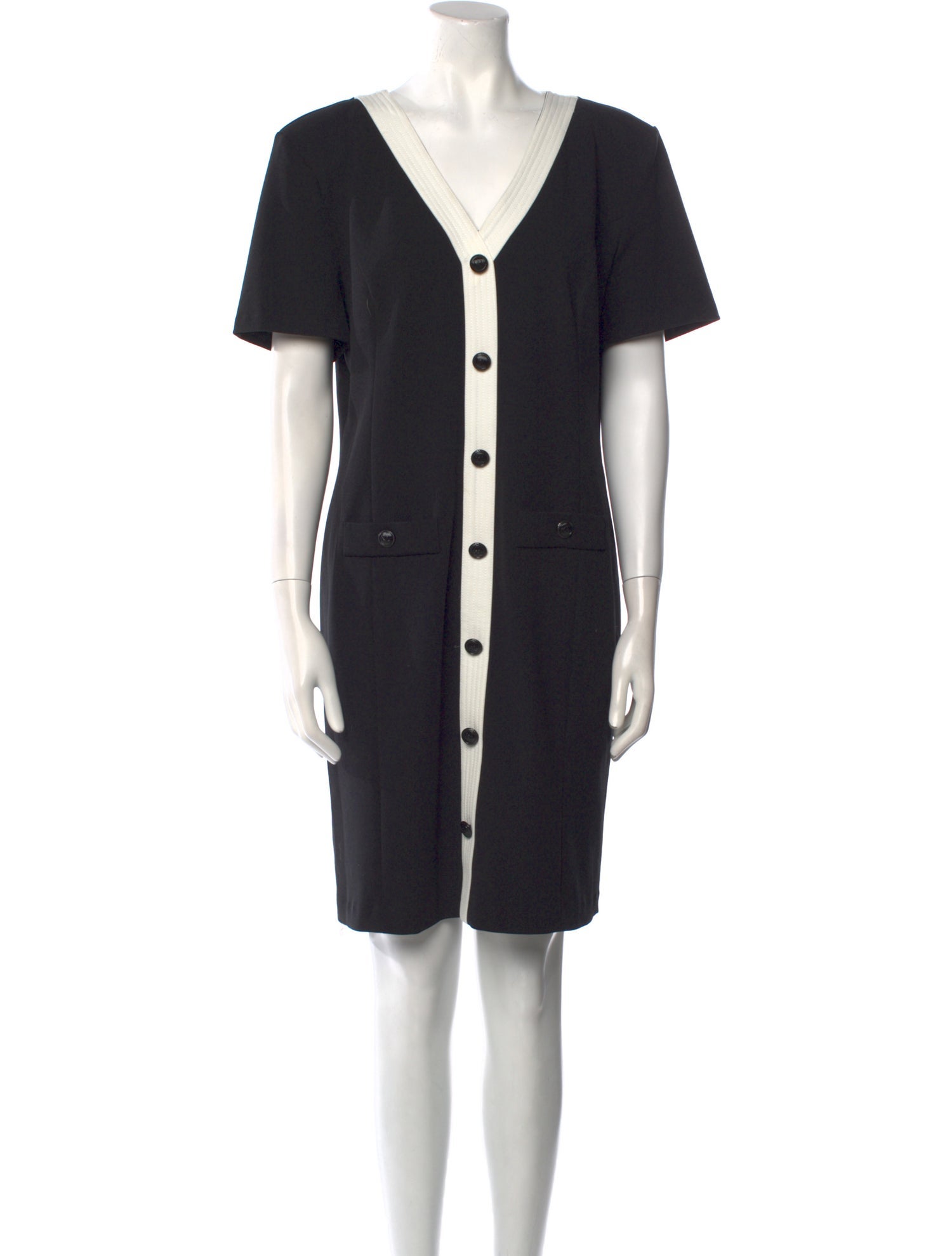 Karl Lagerfeld V-Neck Mini Dress