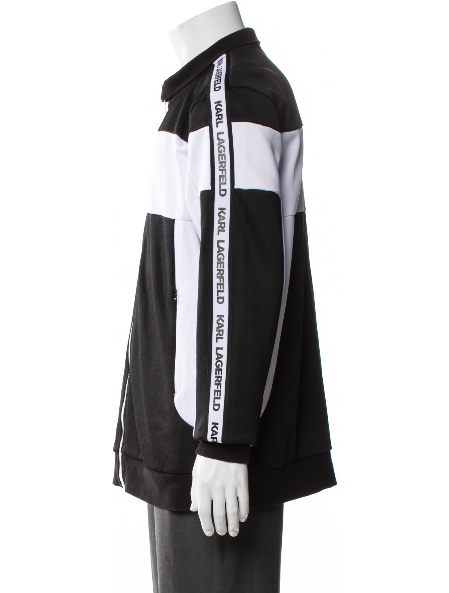 Karl Lagerfeld Colorblock Pattern Windbreaker