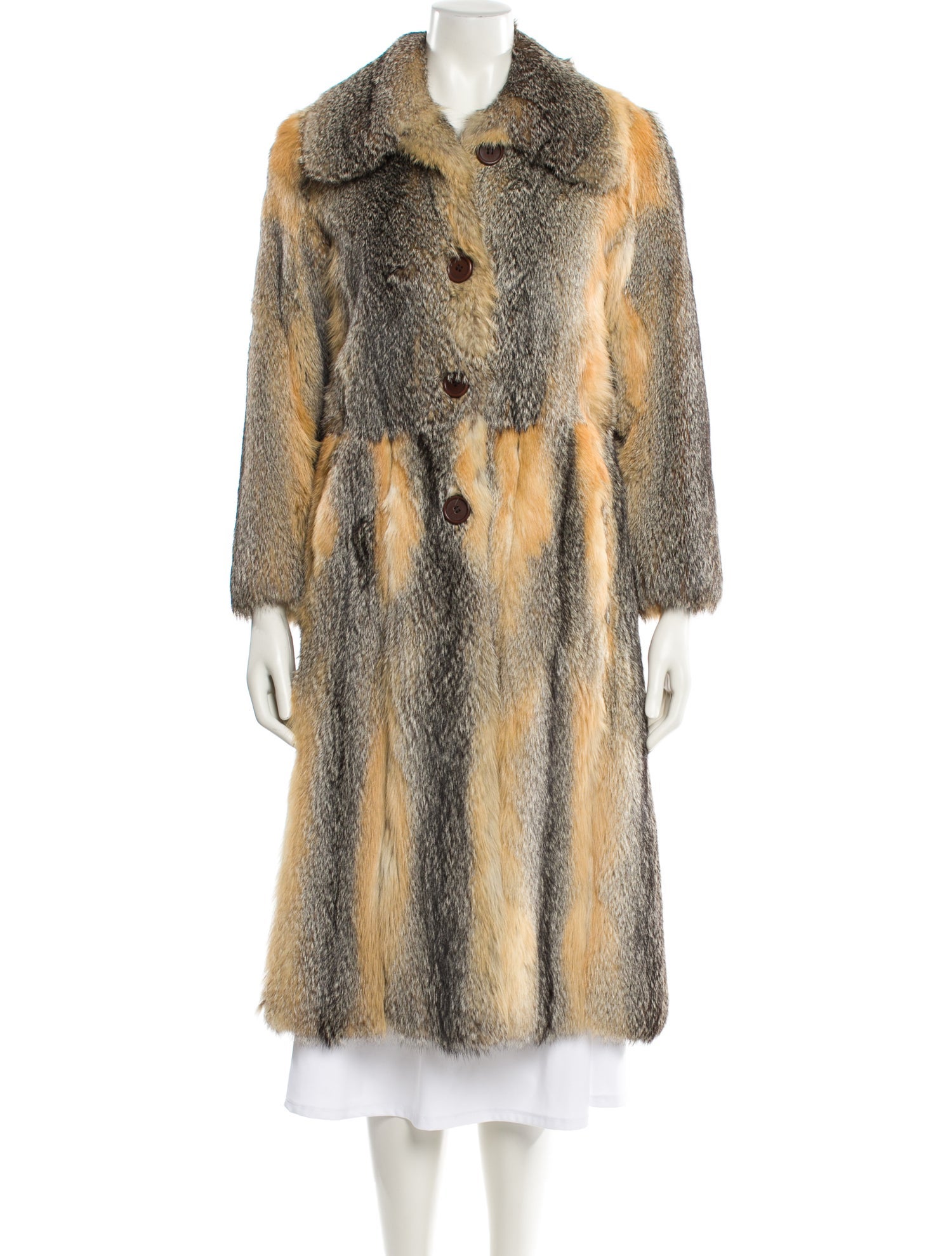 Karl Lagerfeld Vintage 1980's Fur Coat