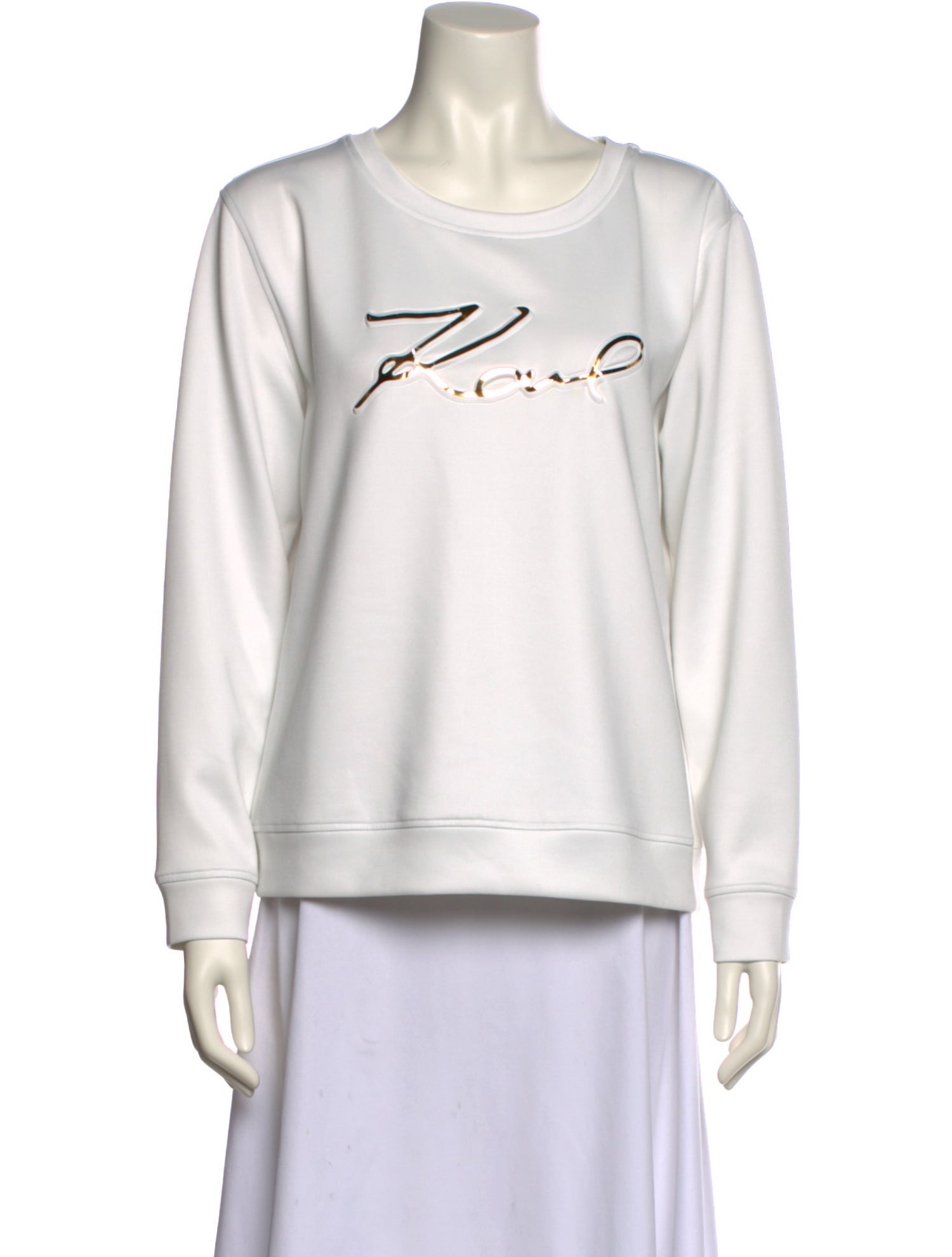 Karl Lagerfeld Graphic Print Crew Neck Sweatshirt