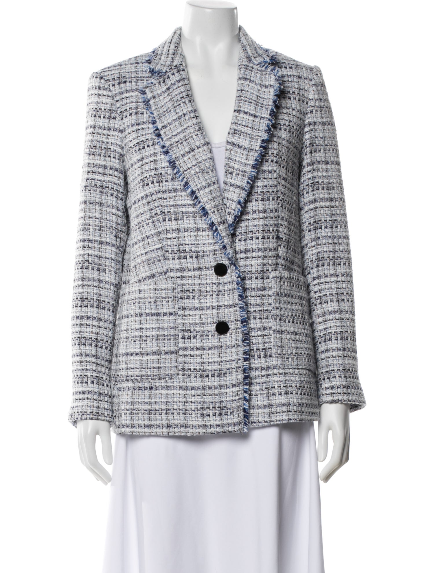 Karl Lagerfeld Tweed Pattern Blazer