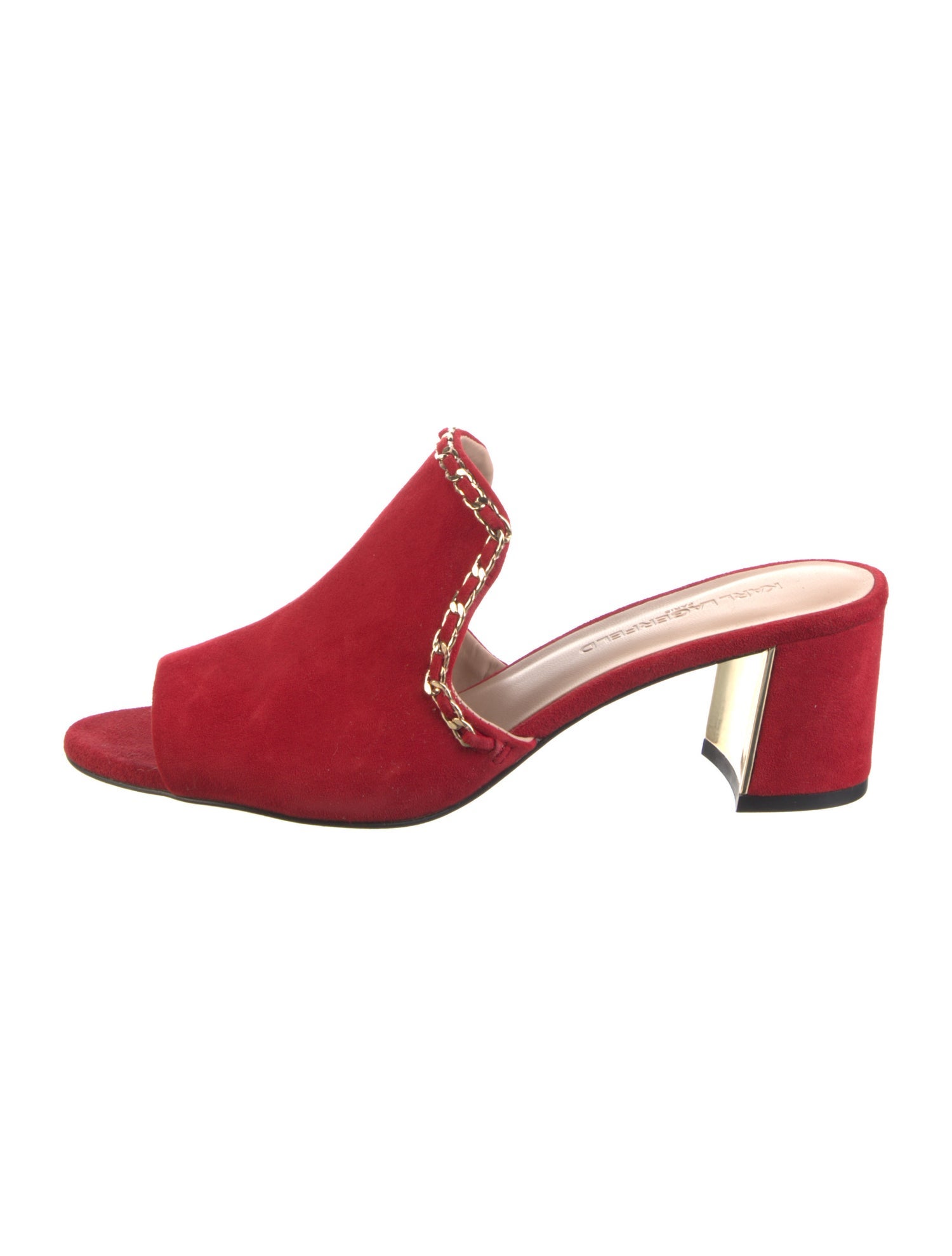 Karl Lagerfeld Suede Slides