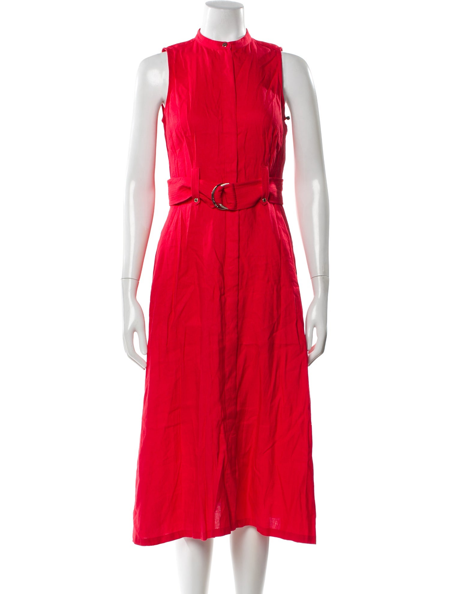 Karl Lagerfeld Mock Neck Midi Length Dress