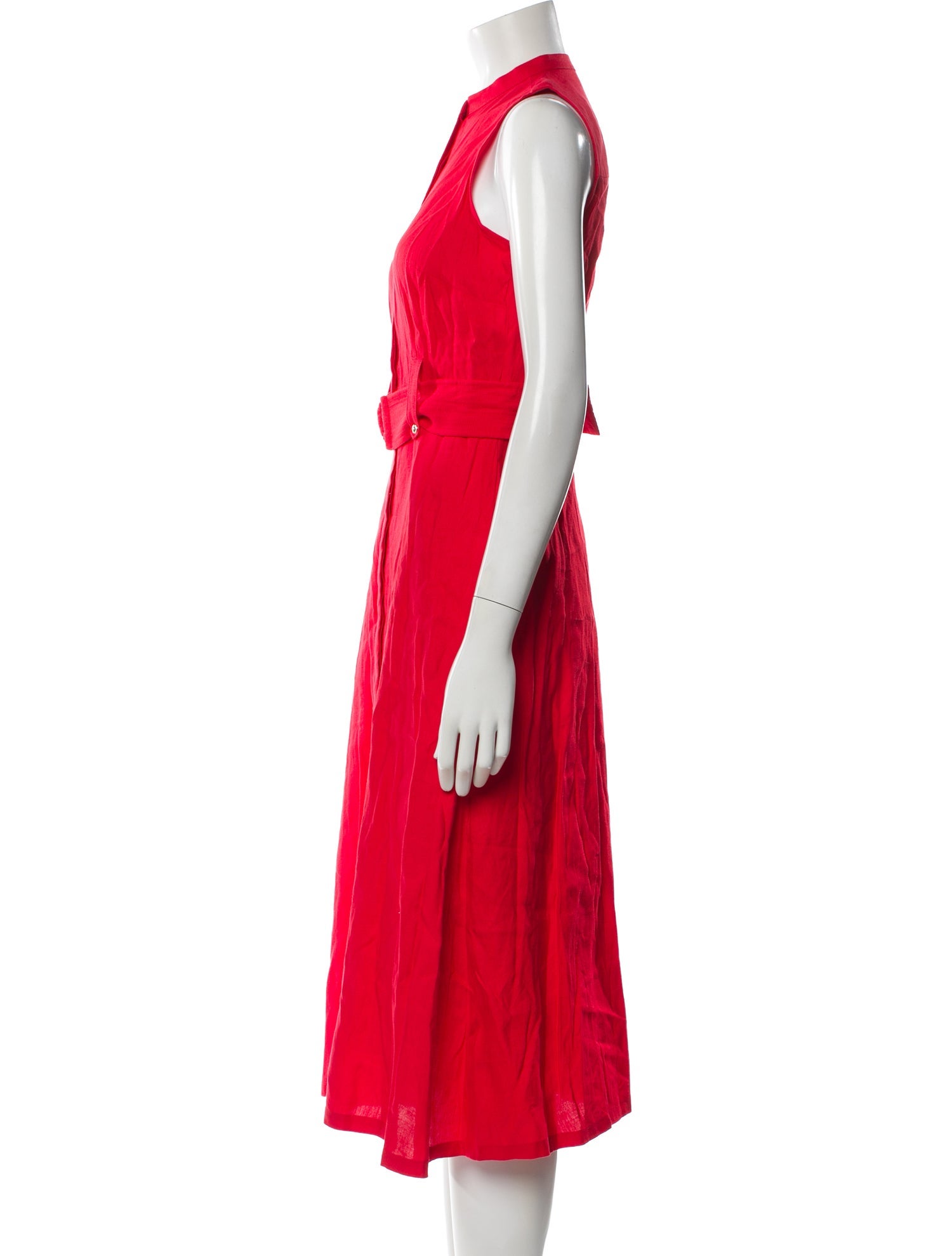 Karl Lagerfeld Mock Neck Midi Length Dress