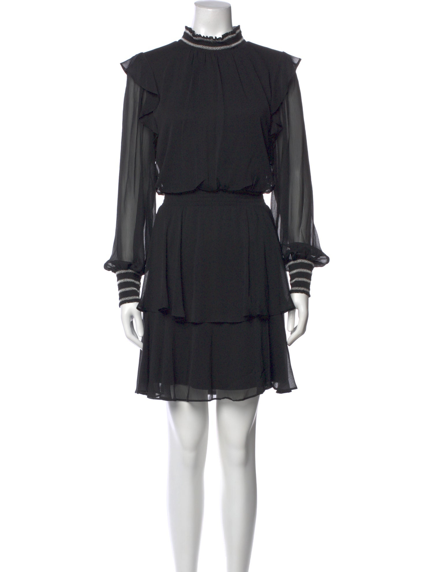 Karl Lagerfeld Mock Neck Mini Dress