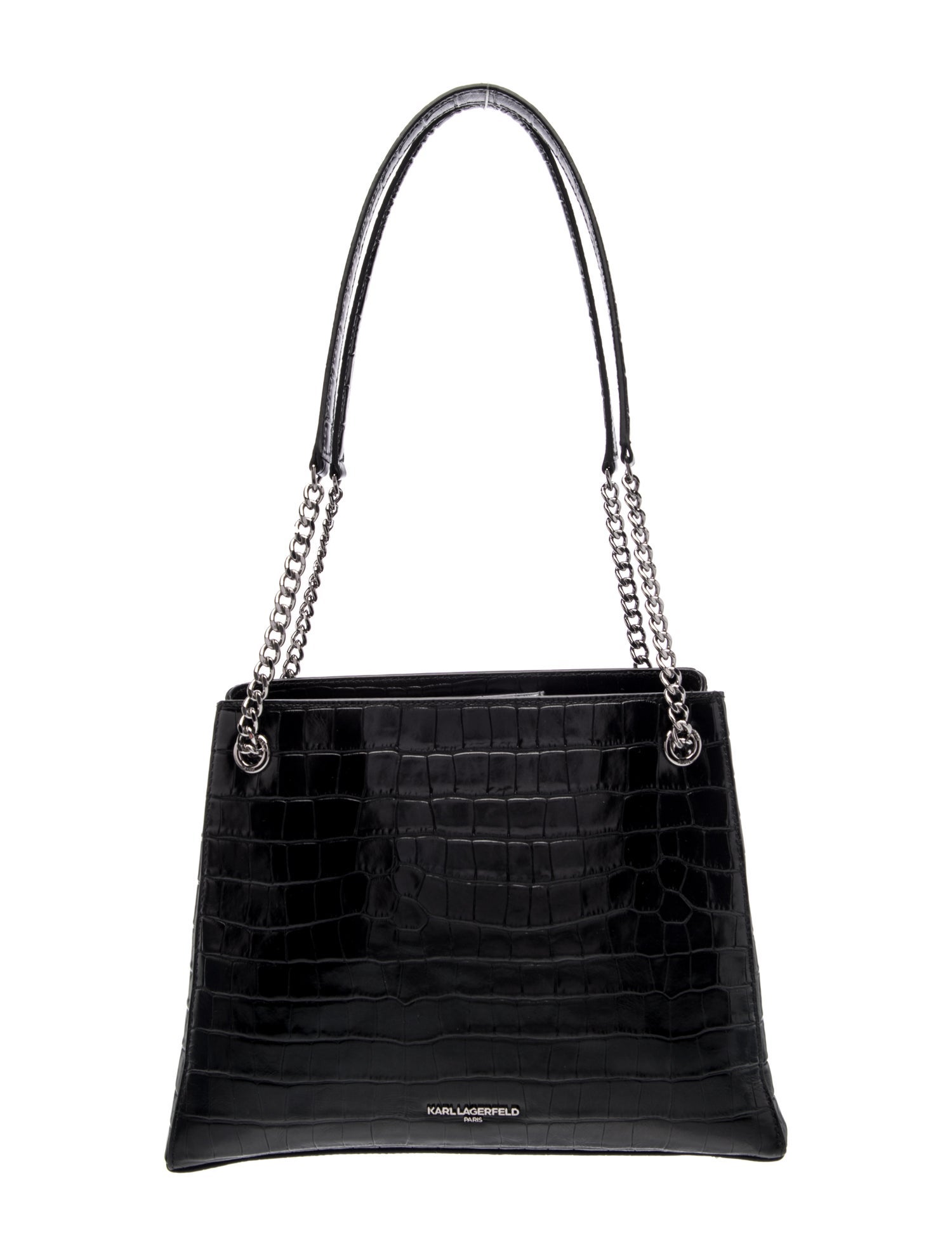 Karl Lagerfeld Leather Top Handle Bag