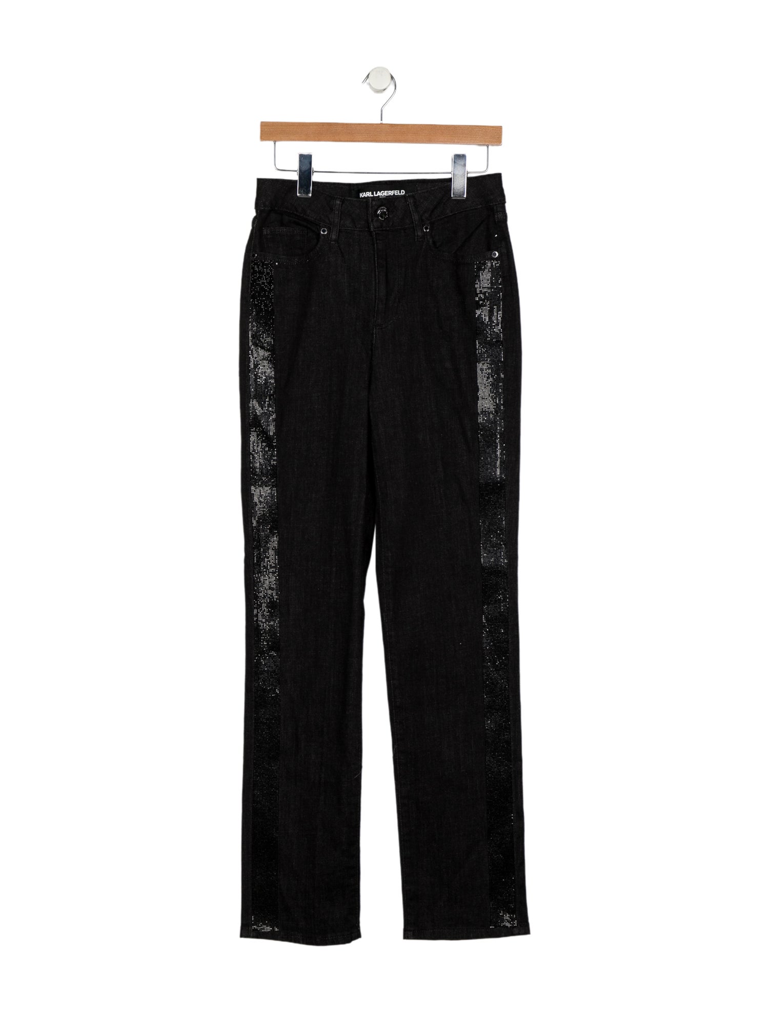 Karl Lagerfeld High-Rise Straight Leg Jeans