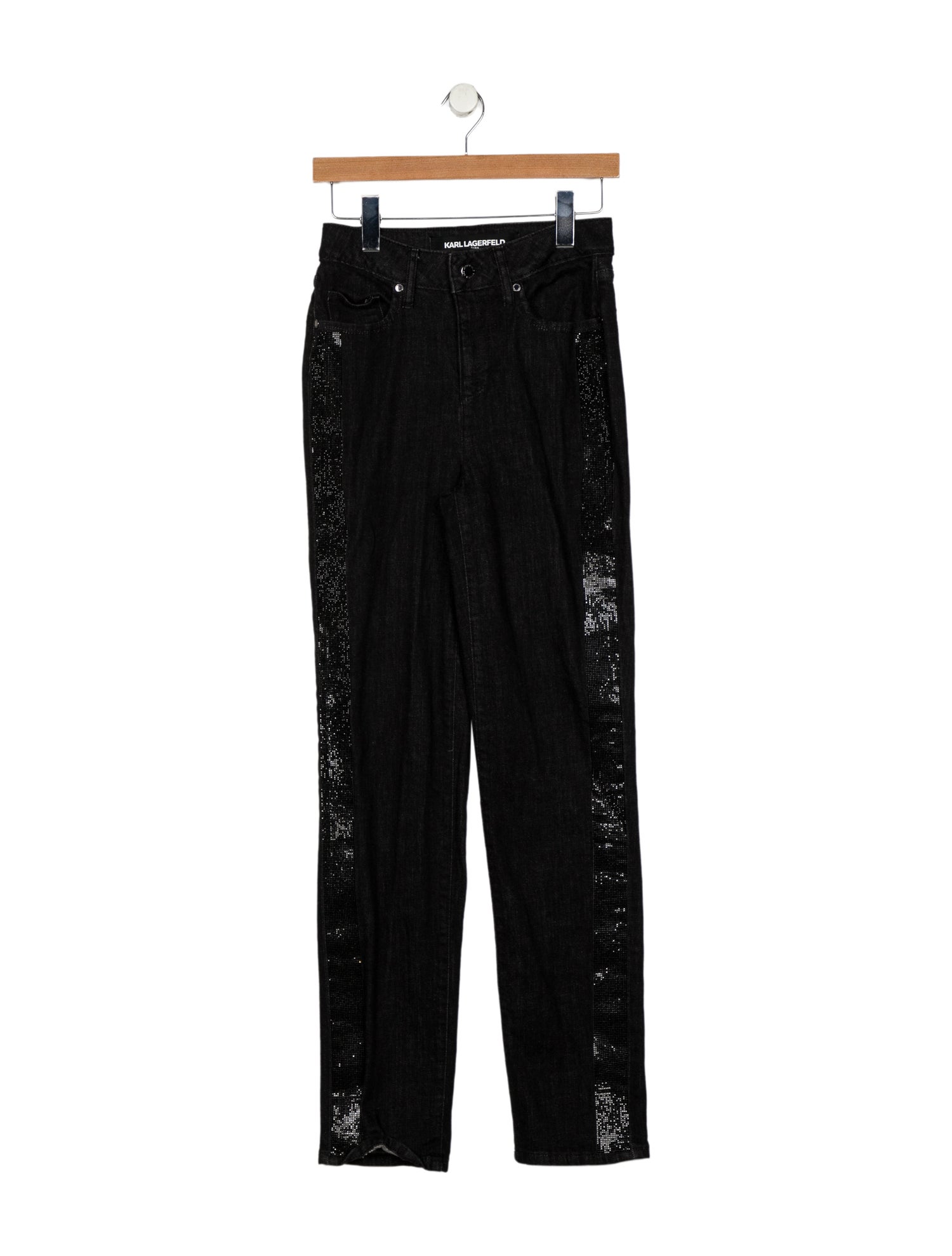 Karl Lagerfeld Mid-Rise Straight Leg Jeans
