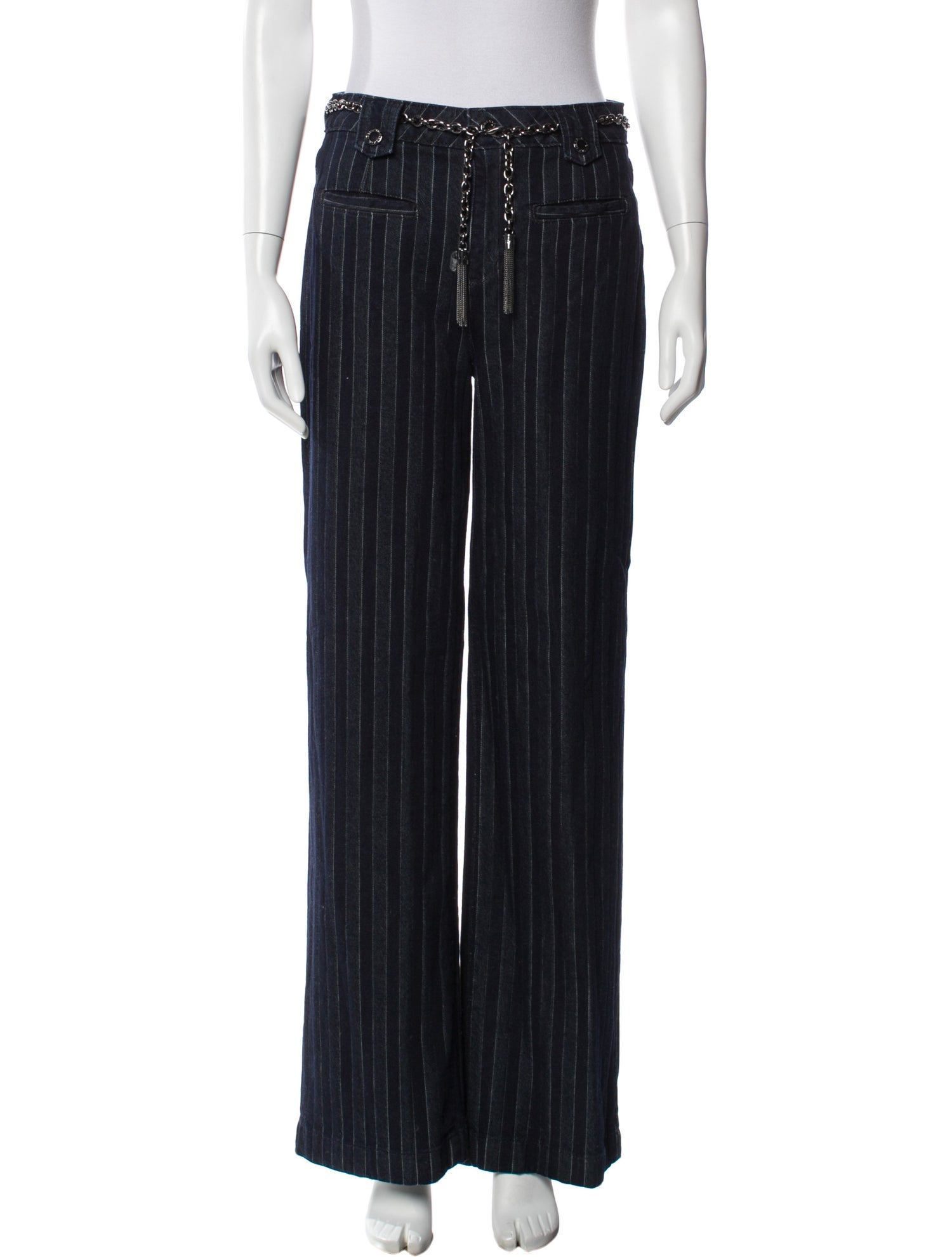 Karl Lagerfeld Striped Straight Leg Pants