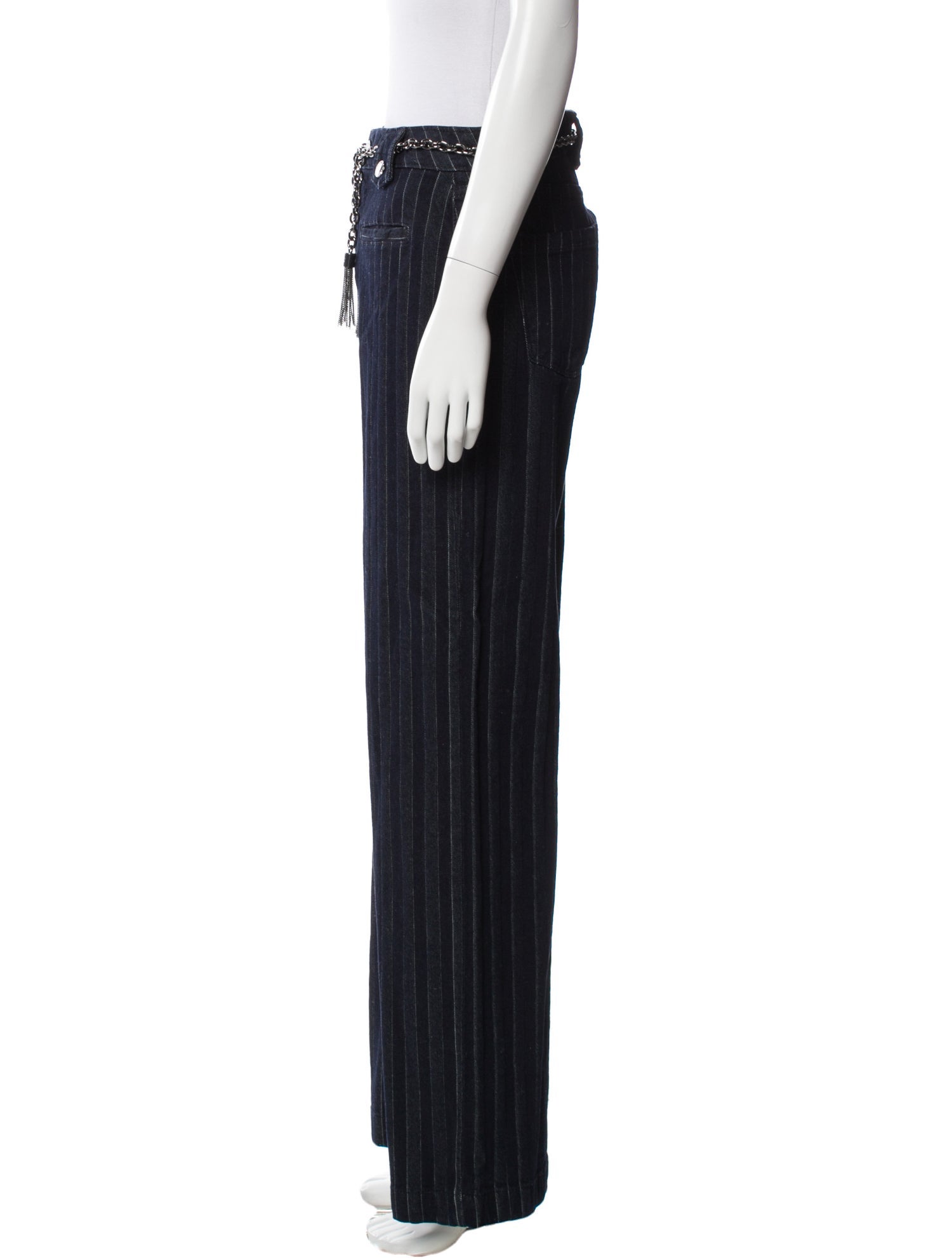 Karl Lagerfeld Striped Straight Leg Pants