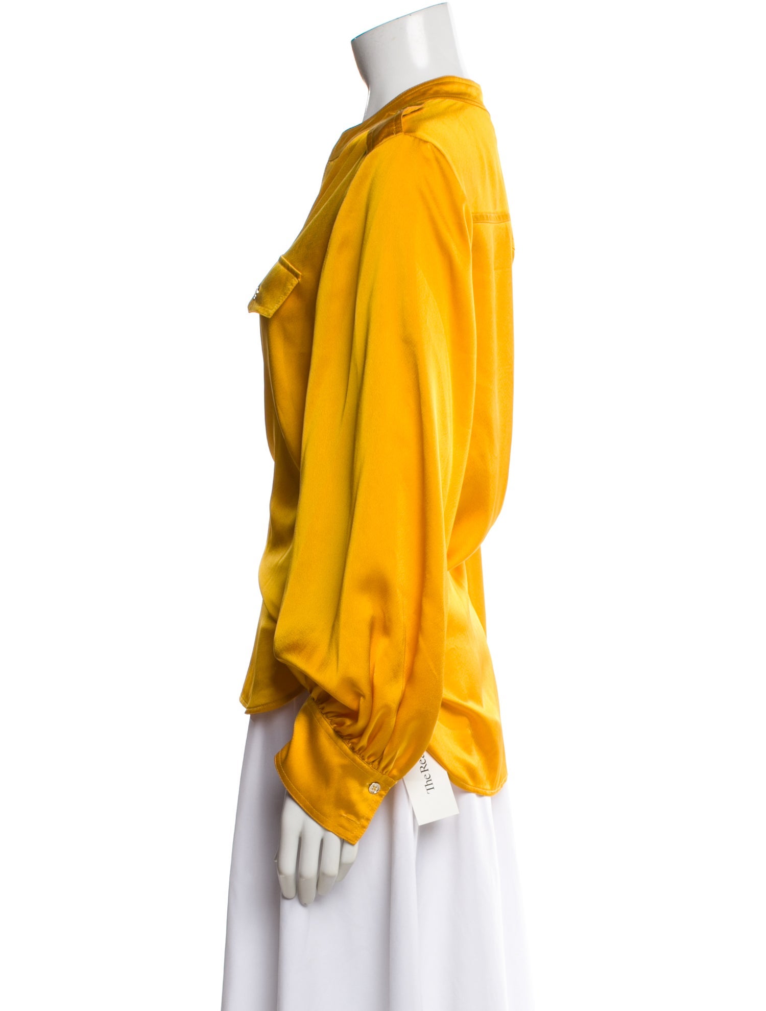 Karl Lagerfeld V-Neck Long Sleeve Blouse