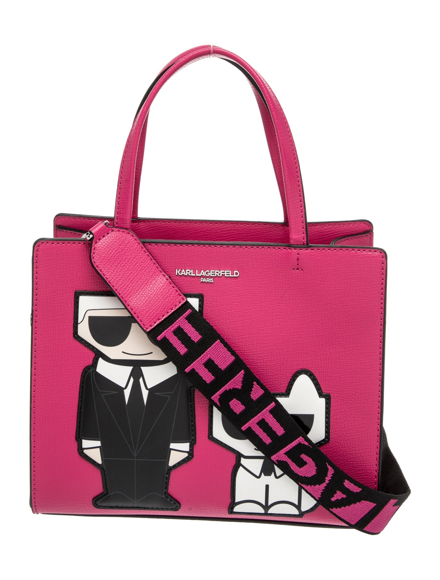 Karl Lagerfeld Leather Top Handle Bag