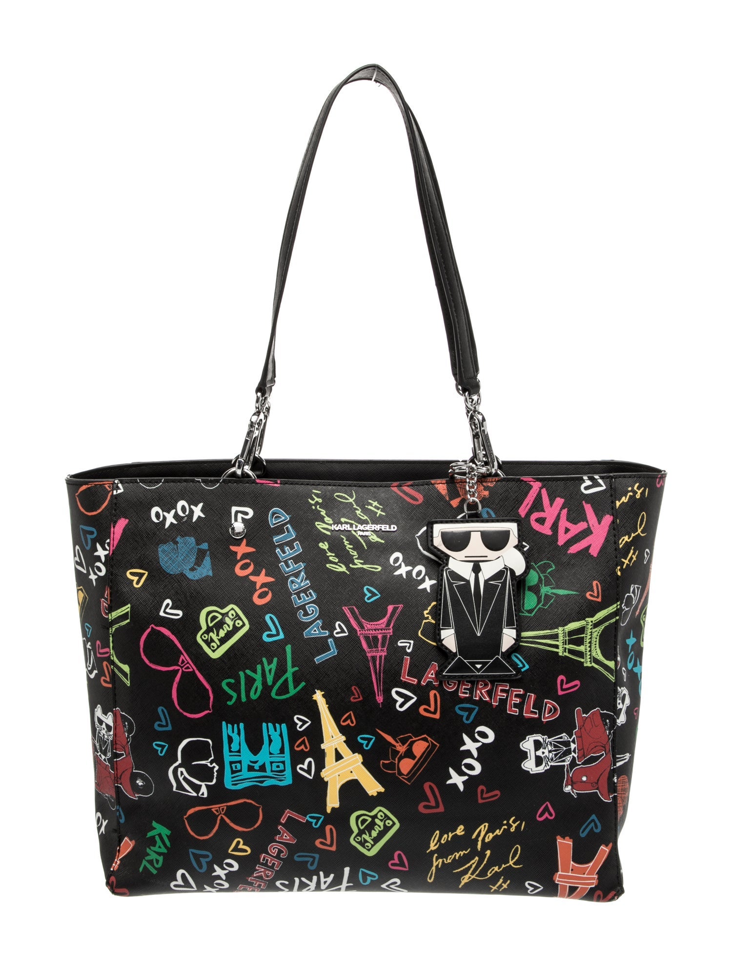 Karl Lagerfeld Leather Top Handle Bag