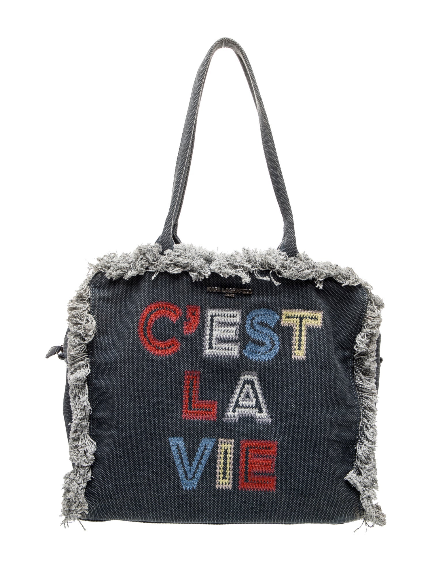 Karl Lagerfeld Canvas Shoulder Bag