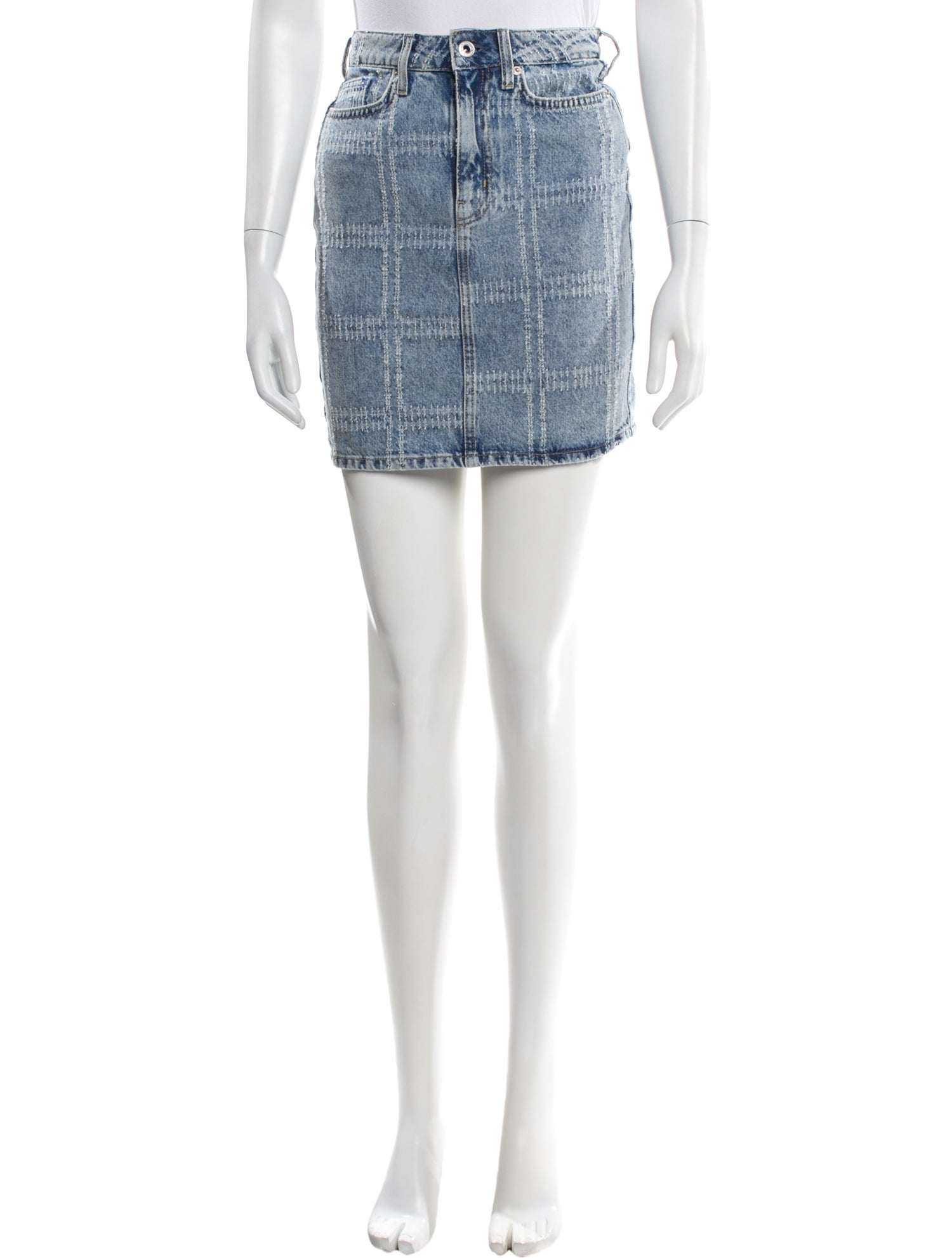 Karl Lagerfeld Distressed Accents Mini Skirt