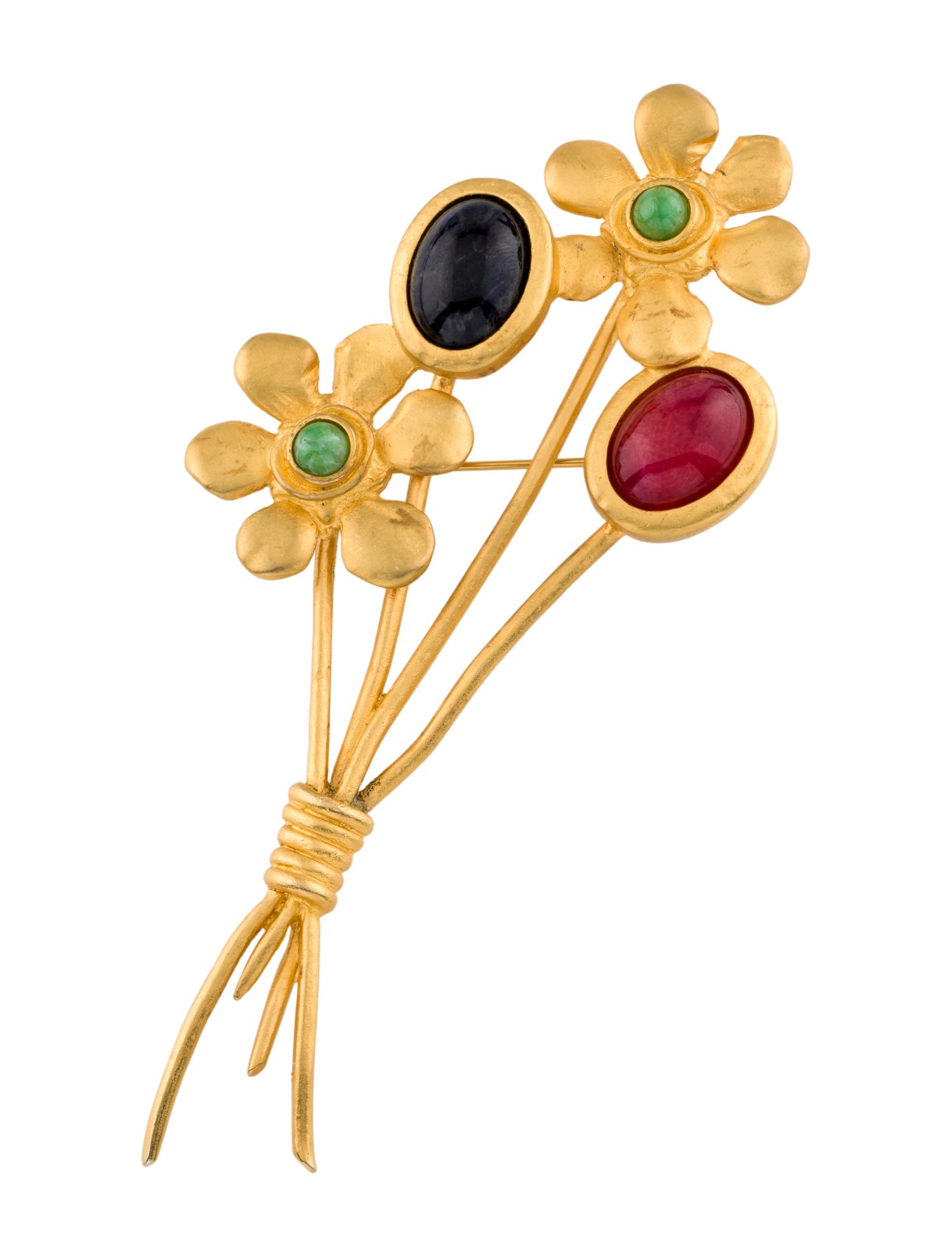 Karl Lagerfeld Gripoix Bouquet Brooch