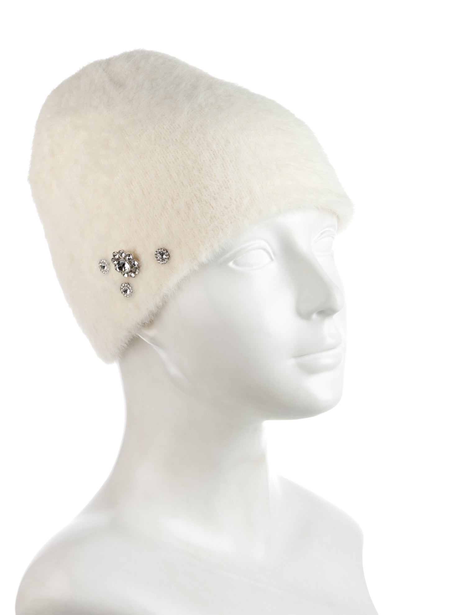 Karl Lagerfeld Crystal Embellished Beanie