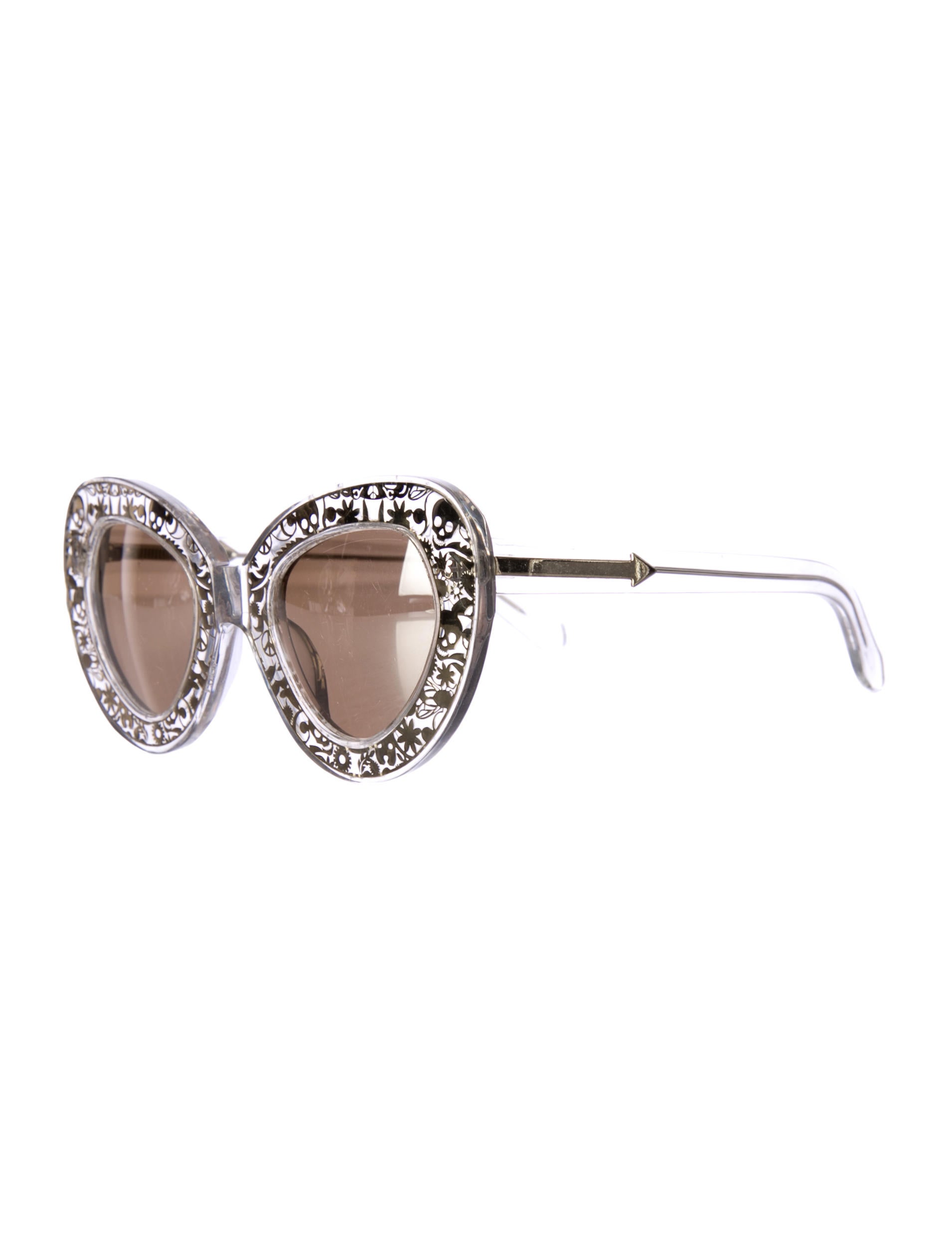 Karen Walker CatEye Sunglasses Gold Sunglasses, Accessories KAR20394 The RealReal