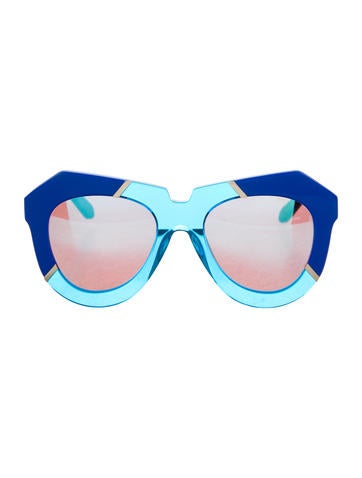 Karen Walker Reflective One Splash Sunglasses w/ Tags