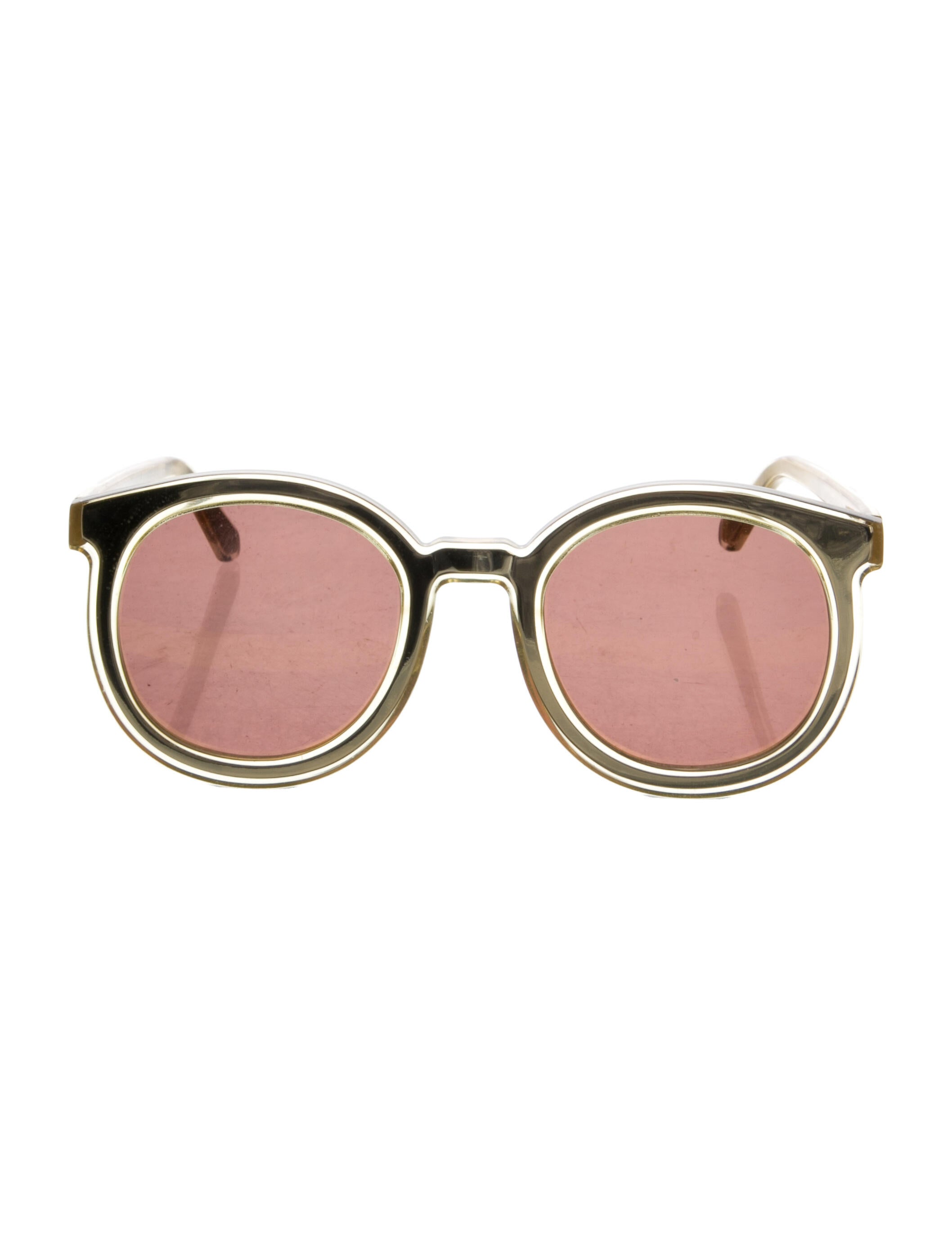 Karen Walker CatEye Sunglasses Gold Sunglasses, Accessories KAR20394 The RealReal