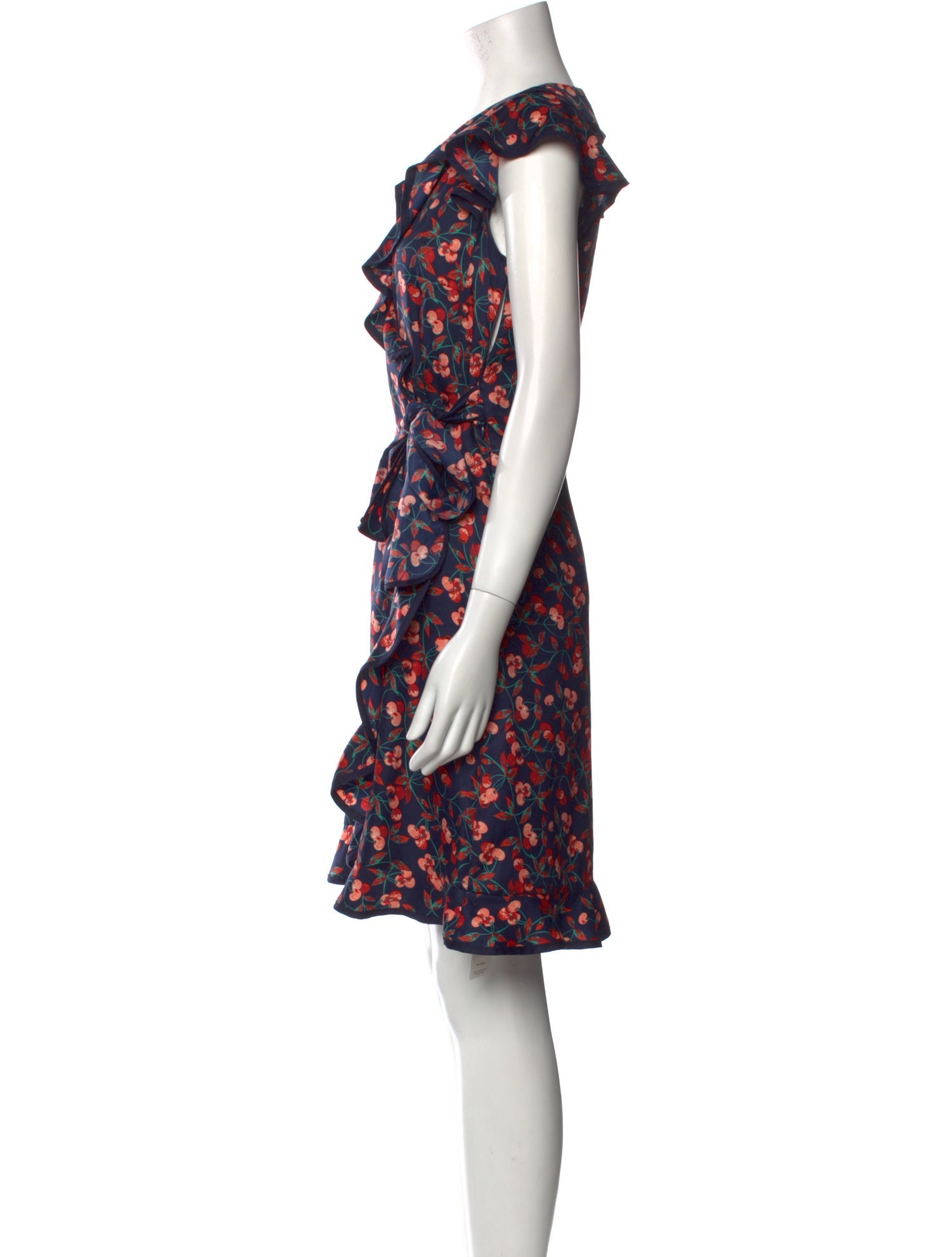 Karen Walker Floral Print Knee-Length Dress