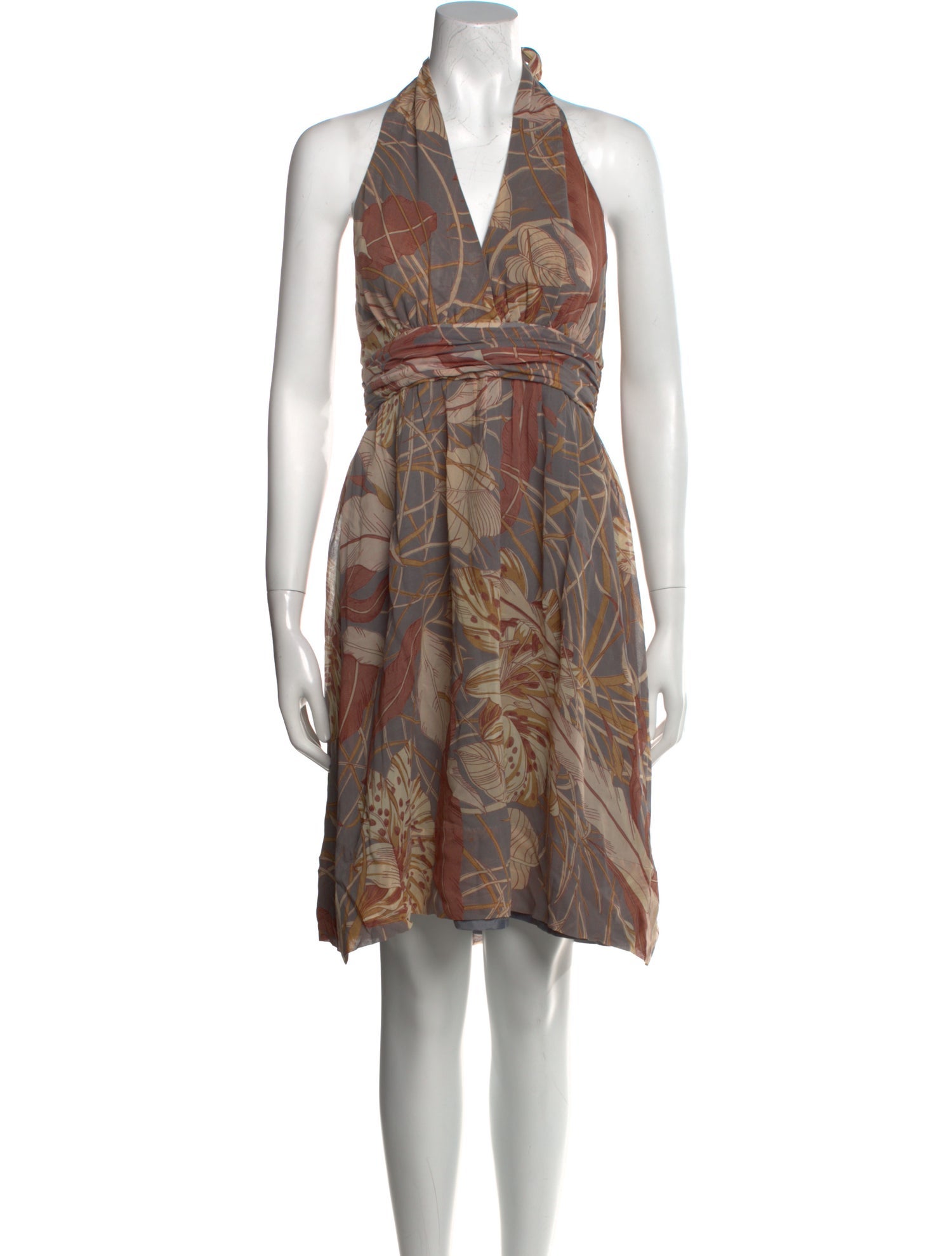 Karen Walker Silk Knee-Length Dress