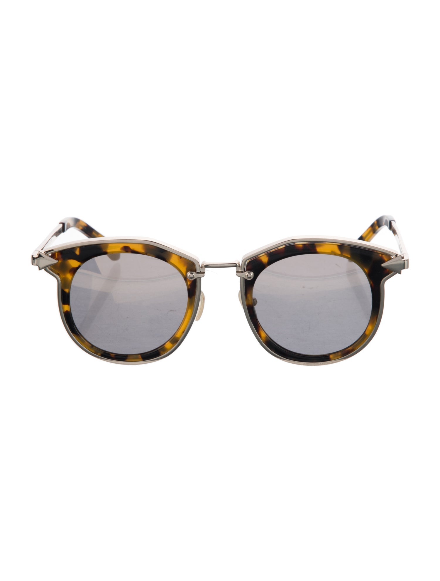 Karen Walker Round Mirrored Sunglasses