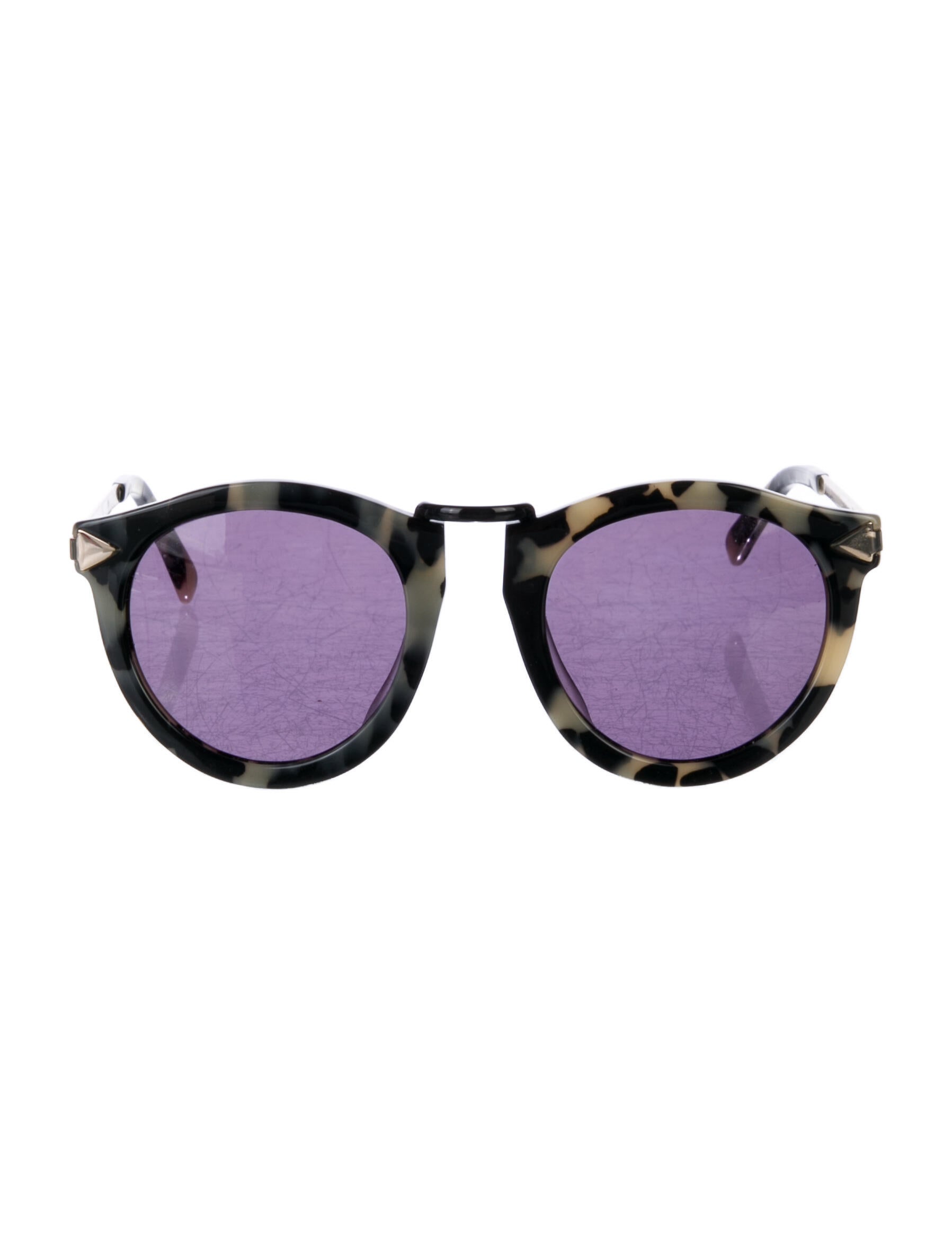 Karen Walker Round Tinted Sunglasses