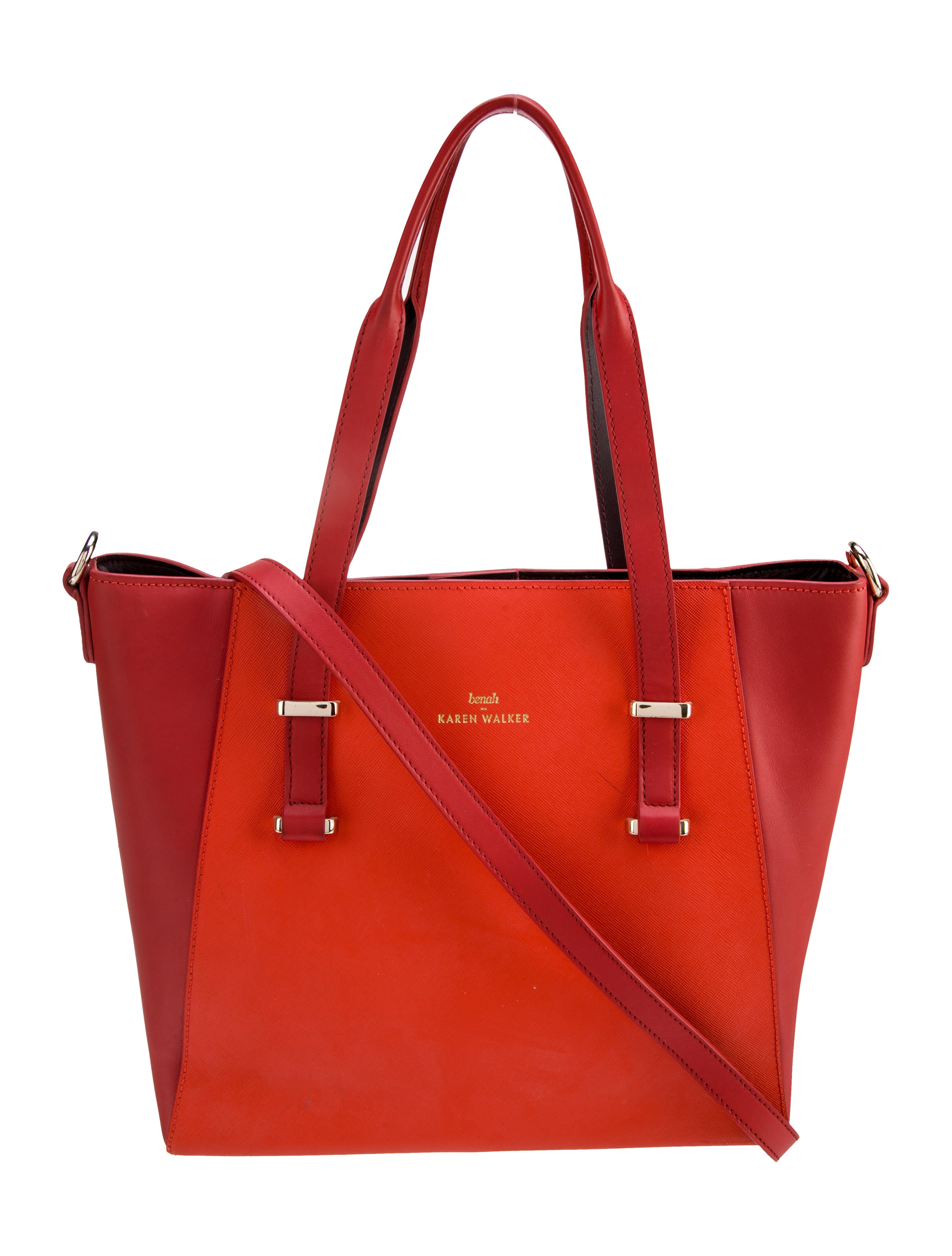 Karen Walker Leather Shoulder Bag