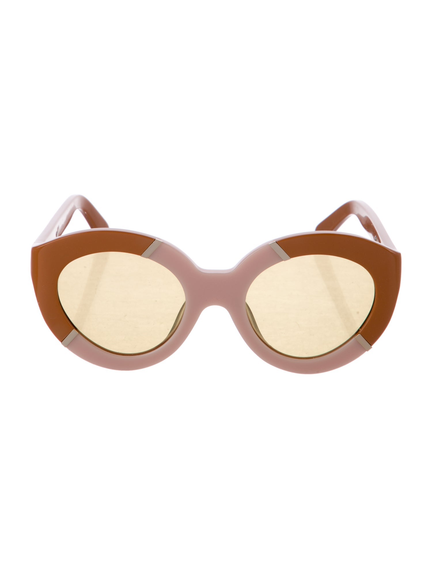 Karen Walker Cat-Eye Mirrored Sunglasses