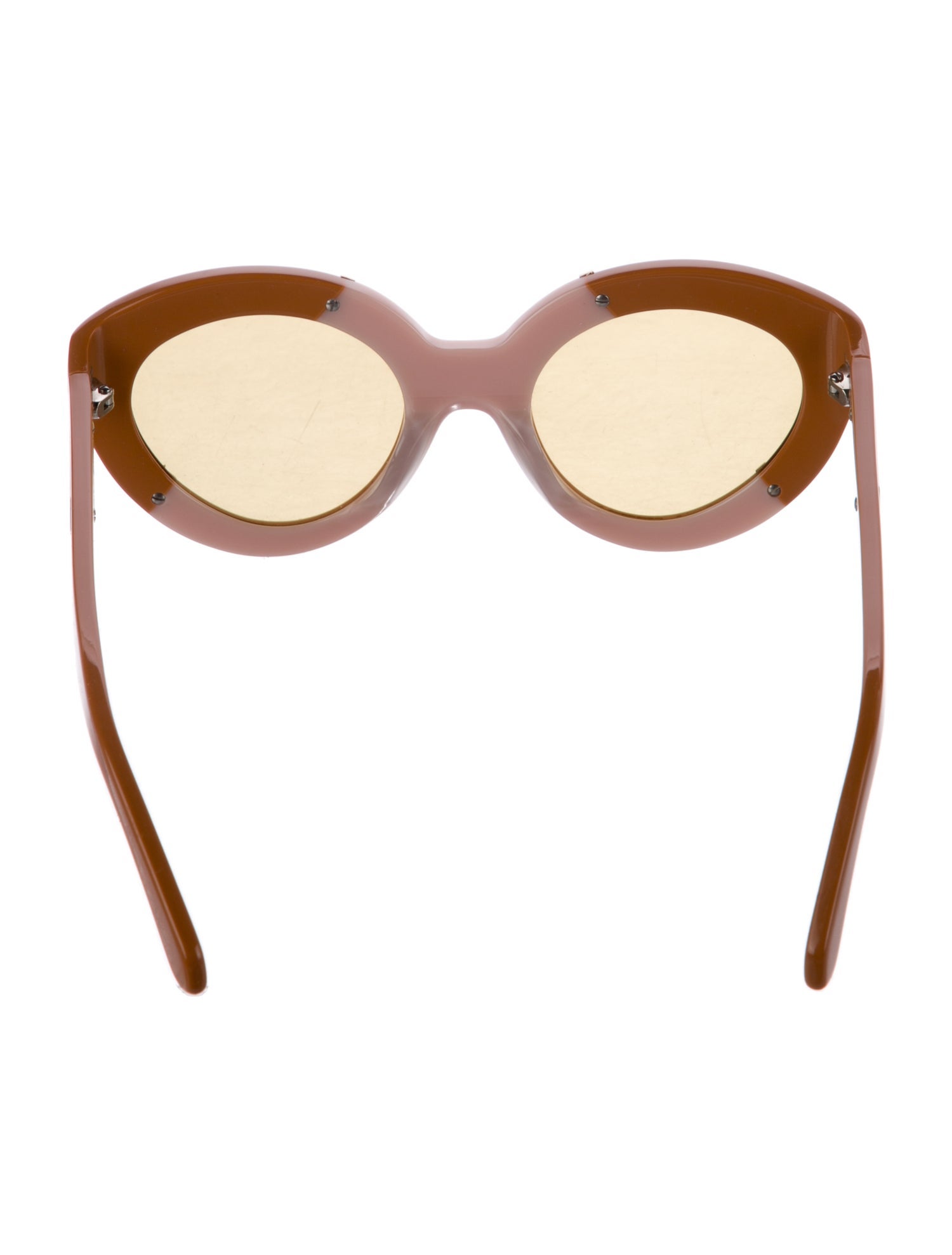 Karen Walker Cat-Eye Mirrored Sunglasses